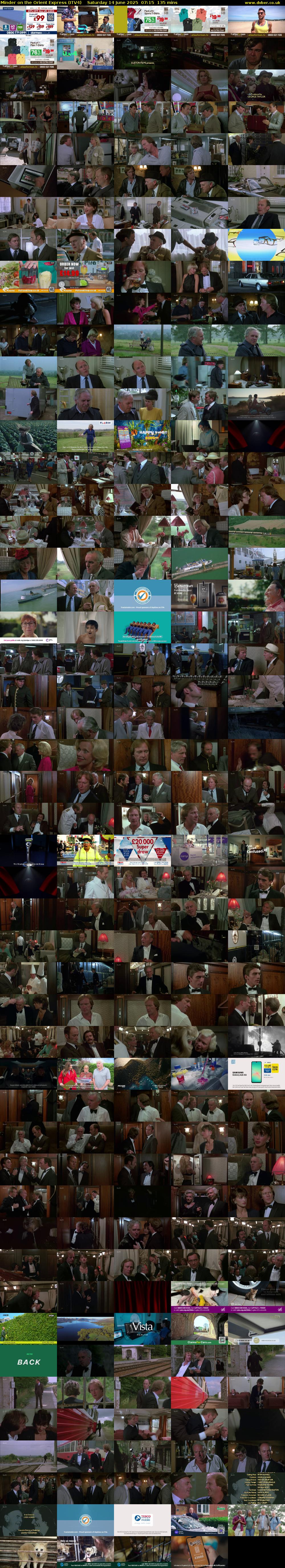 Minder on the Orient Express (ITV4) Saturday 14 June 2025 07:15 - 09:30
