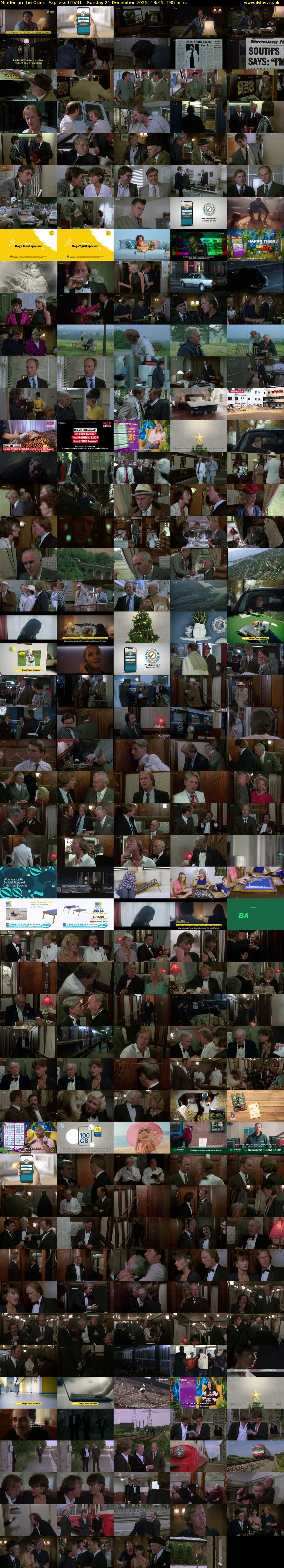 Minder on the Orient Express (ITV4) Sunday 21 December 2025 13:45 - 16:00