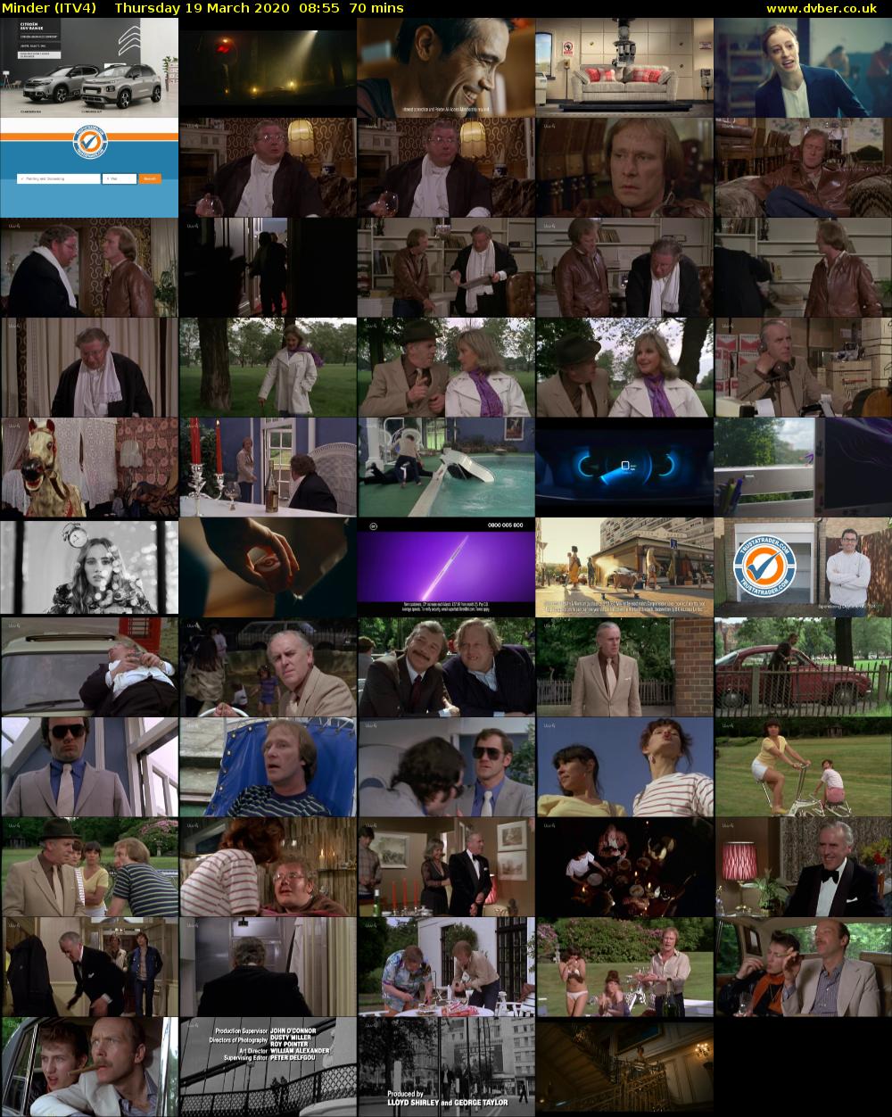 Minder (ITV4) Thursday 19 March 2020 08:55 - 10:05