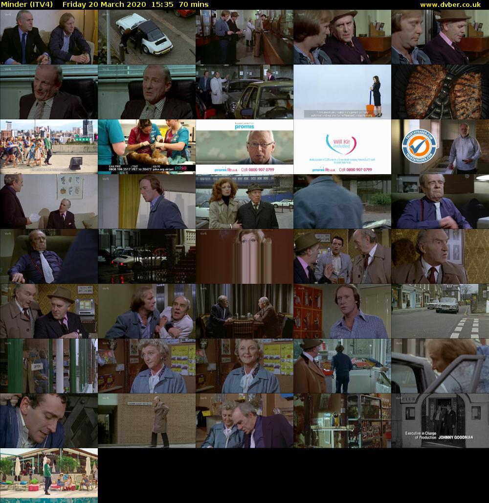 Minder (ITV4) Friday 20 March 2020 15:35 - 16:45
