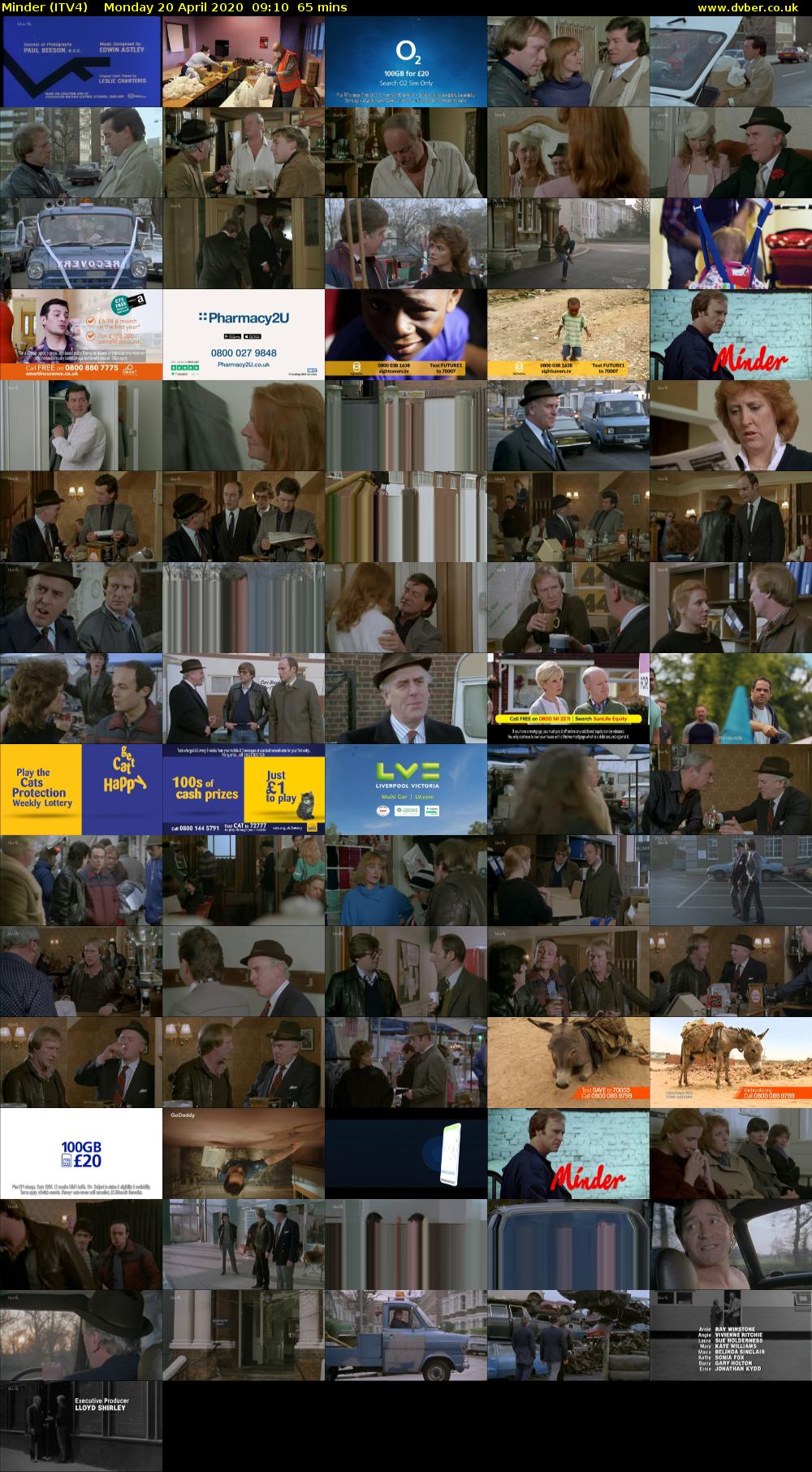 Minder (ITV4) Monday 20 April 2020 09:10 - 10:15