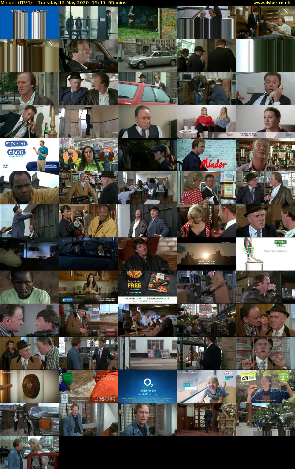 Minder (ITV4) Tuesday 12 May 2020 15:45 - 16:50