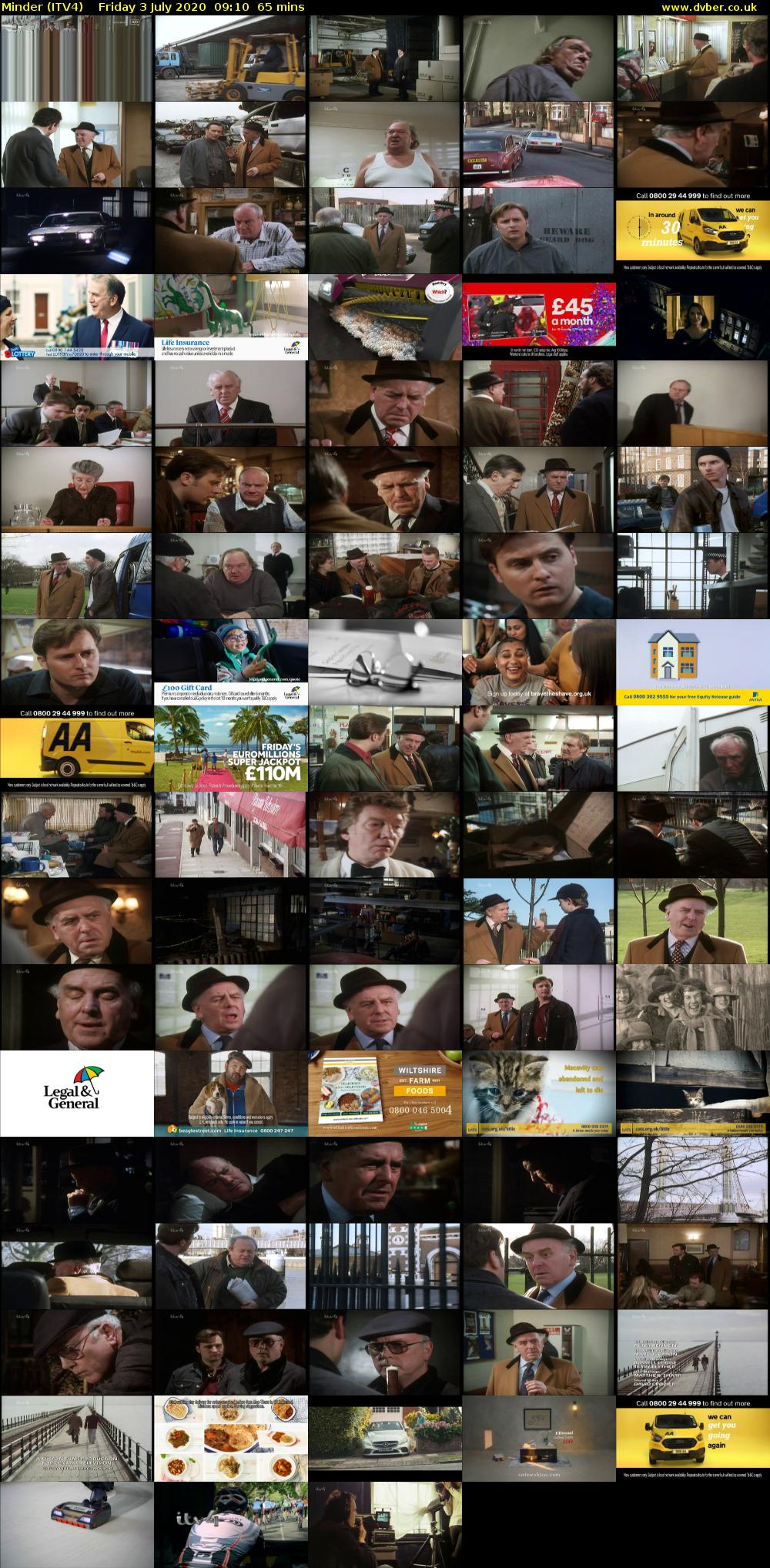 Minder (ITV4) Friday 3 July 2020 09:10 - 10:15