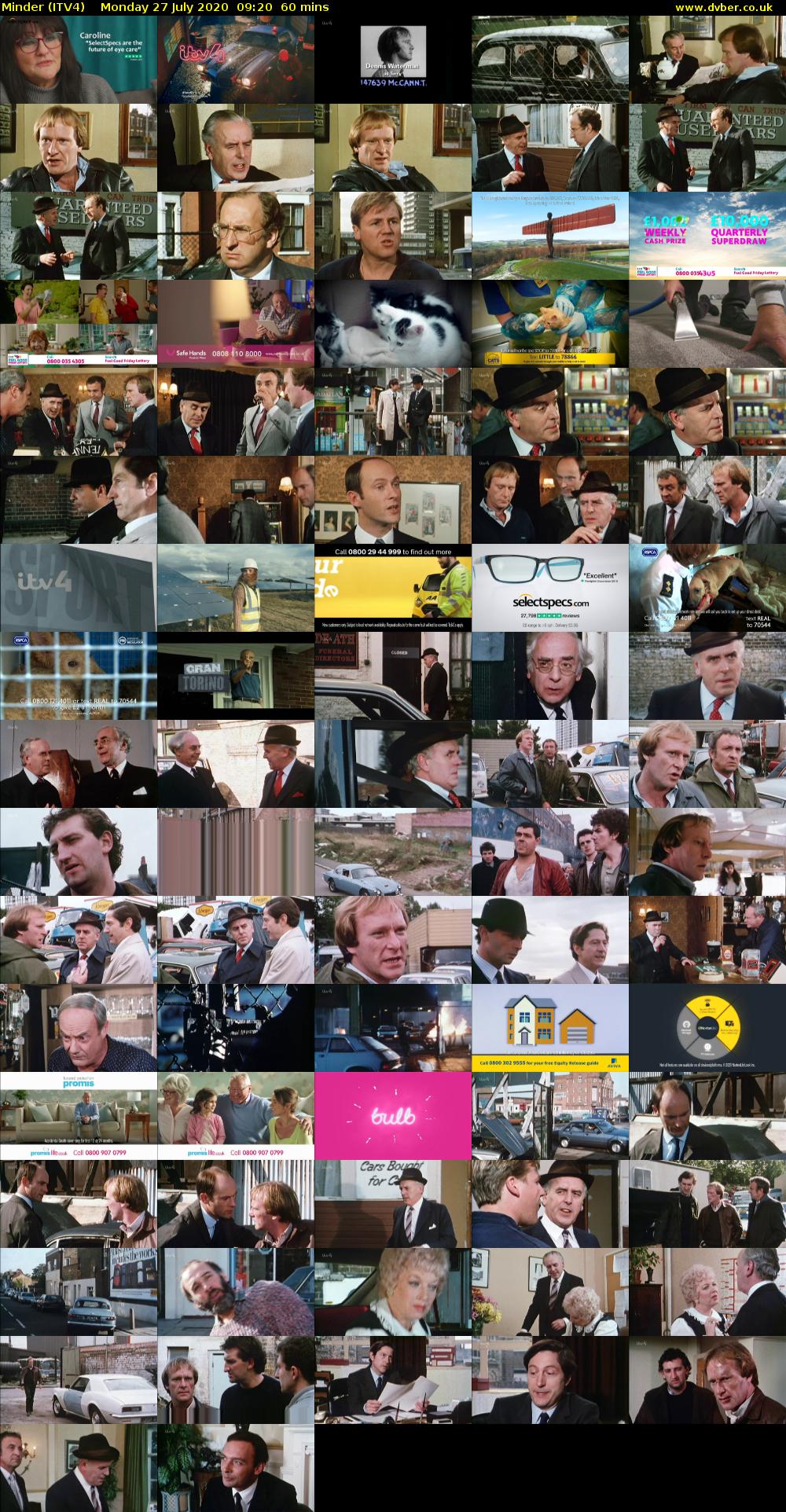 Minder (ITV4) Monday 27 July 2020 09:20 - 10:20
