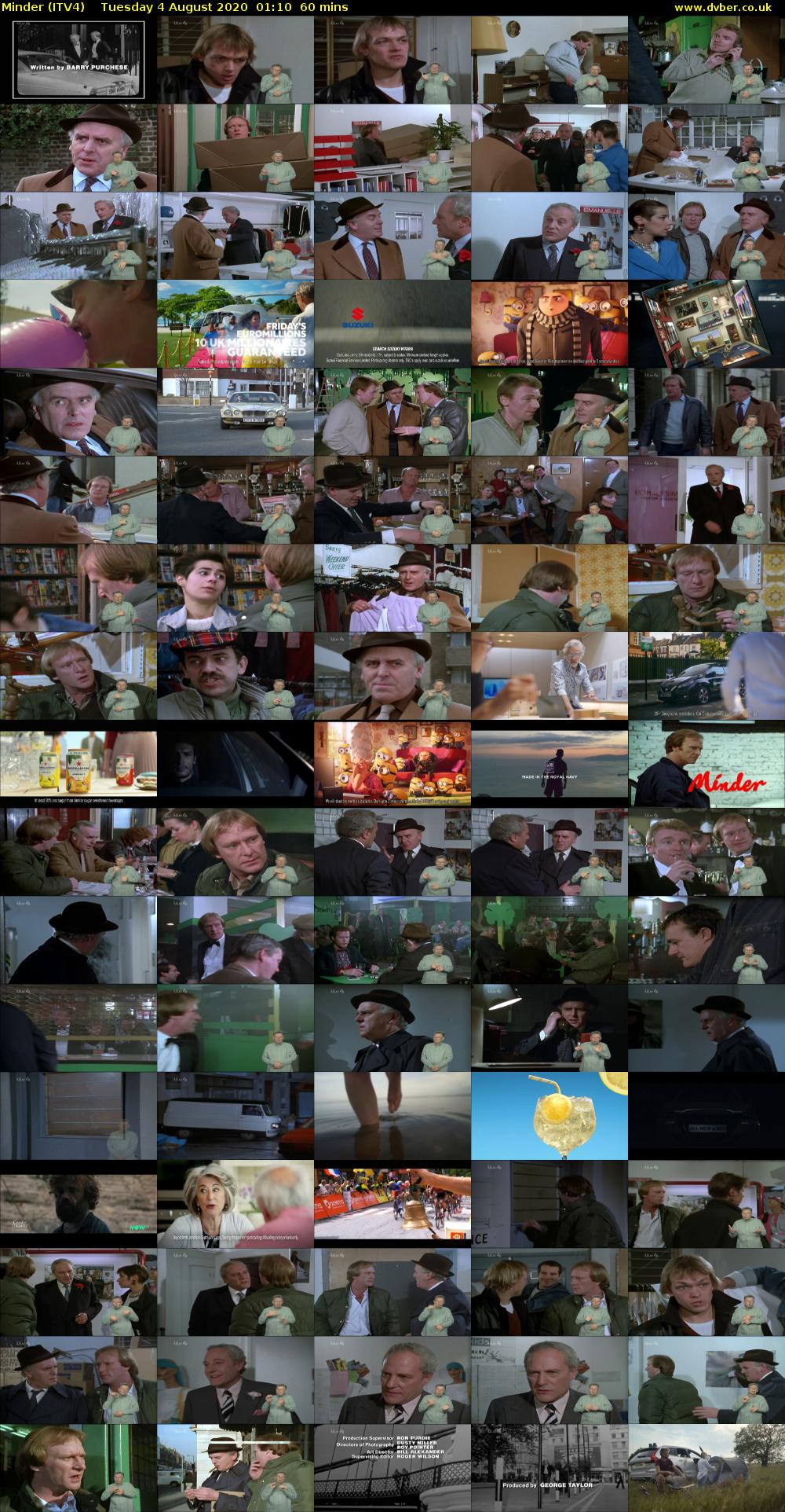 Minder (ITV4) Tuesday 4 August 2020 01:10 - 02:10