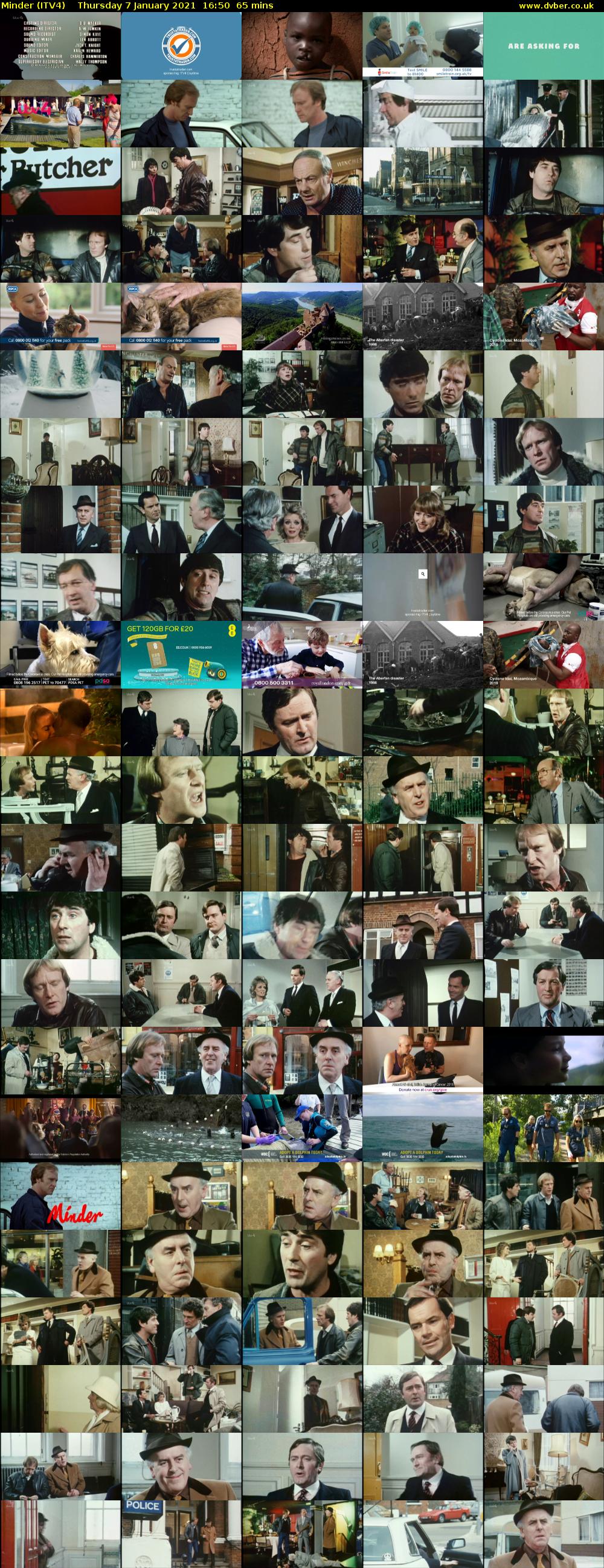 Minder (ITV4) Thursday 7 January 2021 16:50 - 17:55
