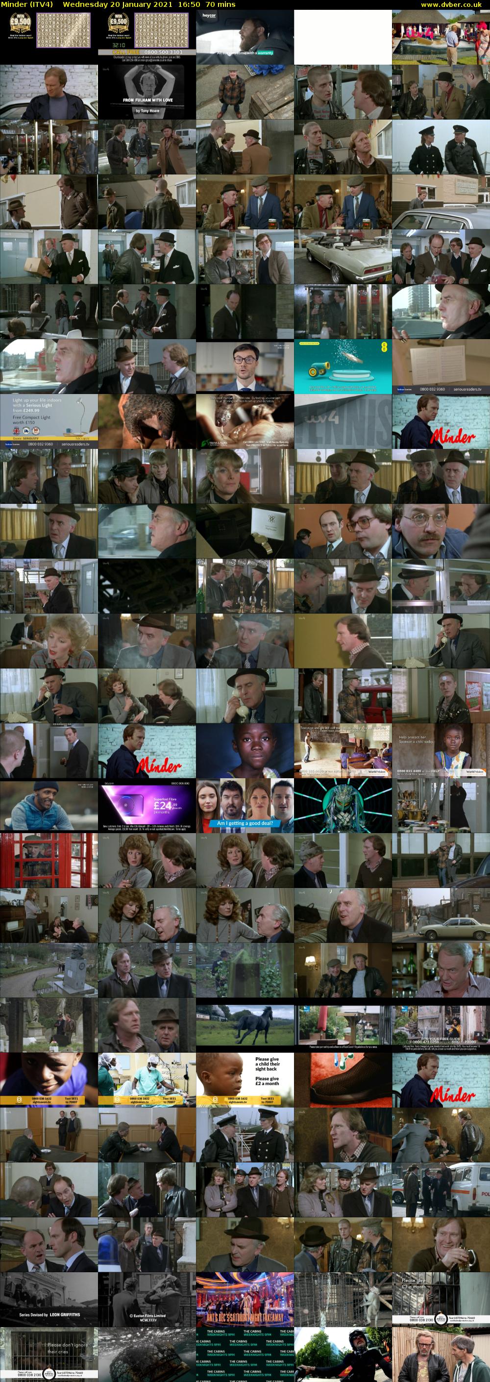 Minder (ITV4) Wednesday 20 January 2021 16:50 - 18:00