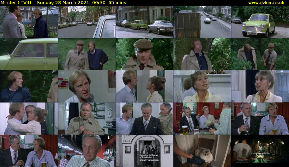 Minder (ITV4) Sunday 28 March 2021 00:30 - 02:35