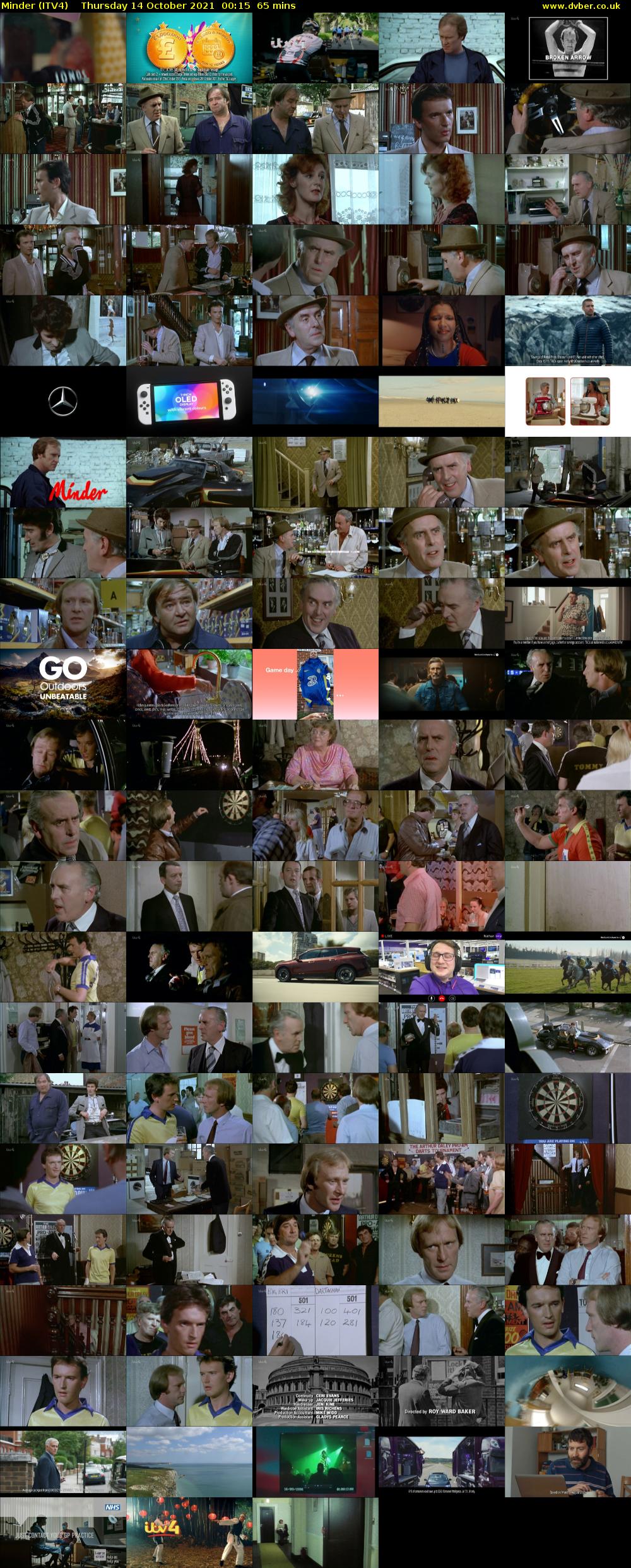 Minder (ITV4) Thursday 14 October 2021 00:15 - 01:20