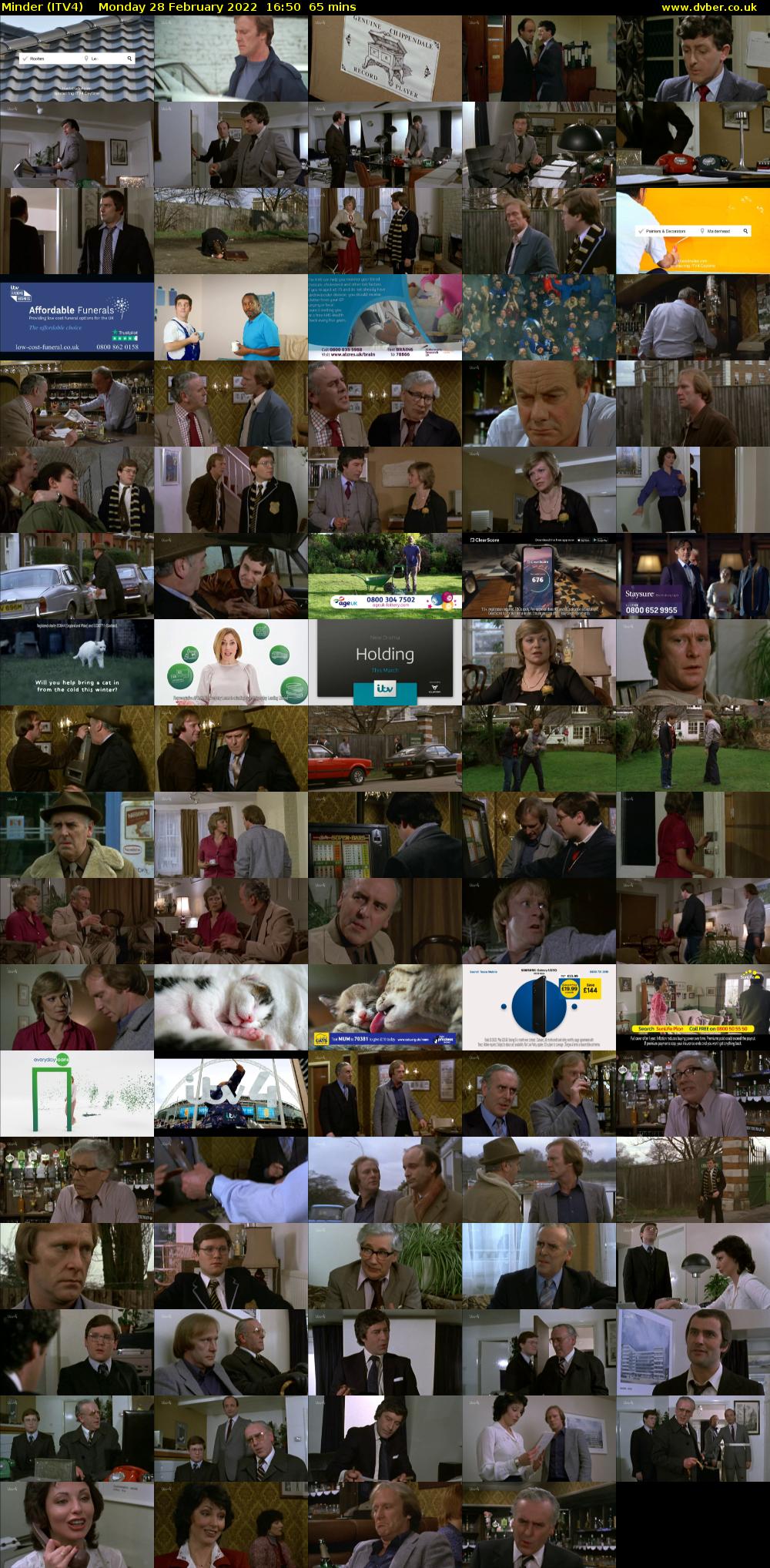 Minder (ITV4) Monday 28 February 2022 16:50 - 17:55