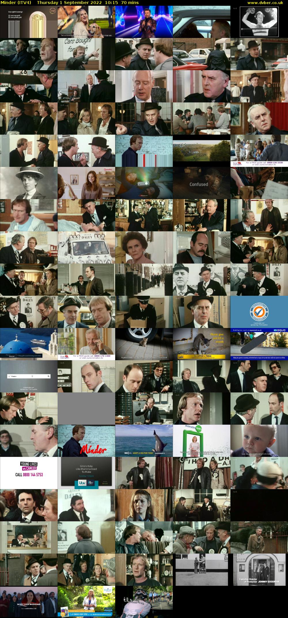 Minder (ITV4) Thursday 1 September 2022 10:15 - 11:25