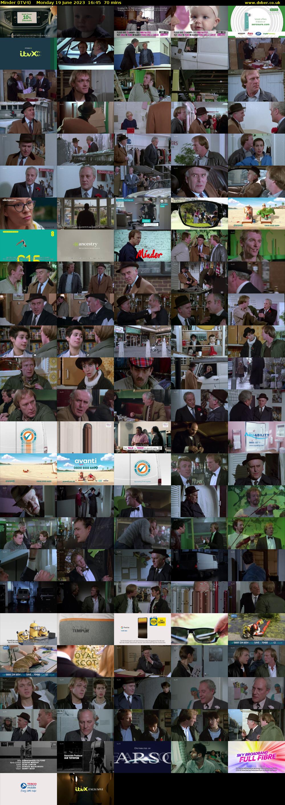 Minder (ITV4) Monday 19 June 2023 16:45 - 17:55