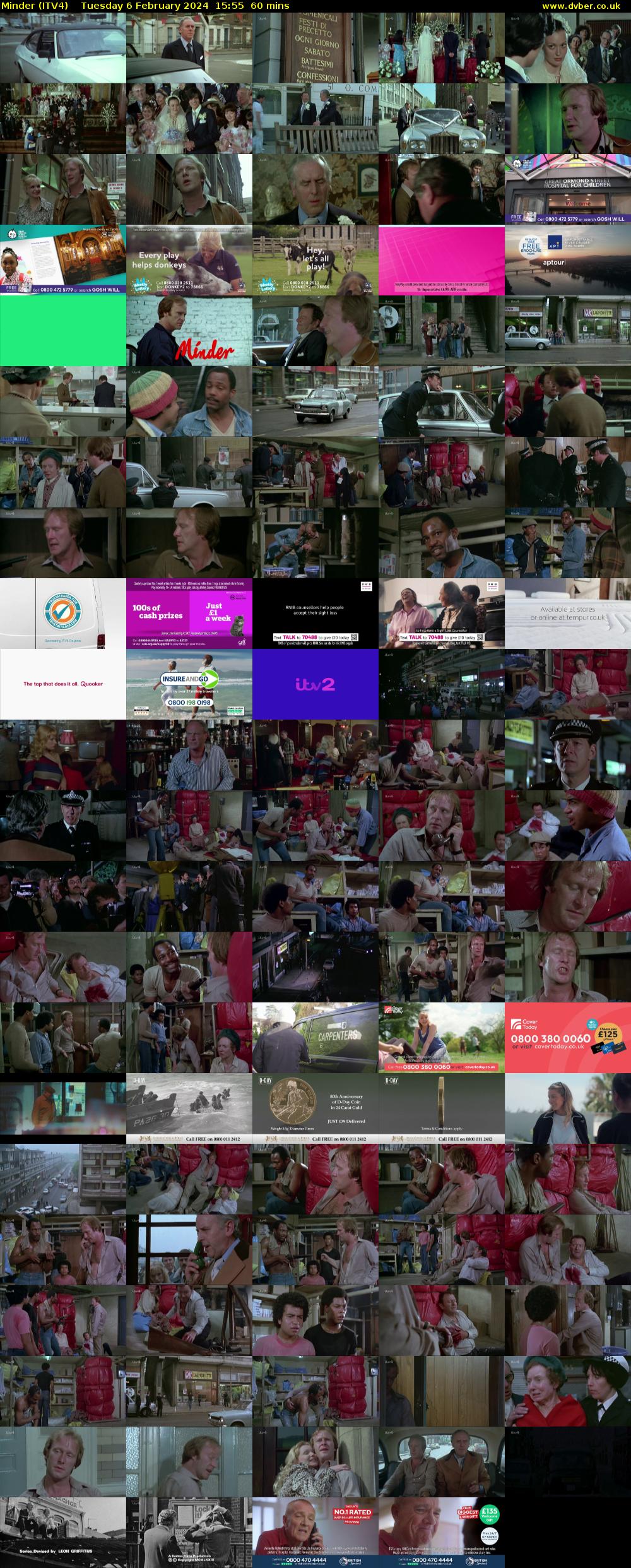 Minder (ITV4) Tuesday 6 February 2024 15:55 - 16:55