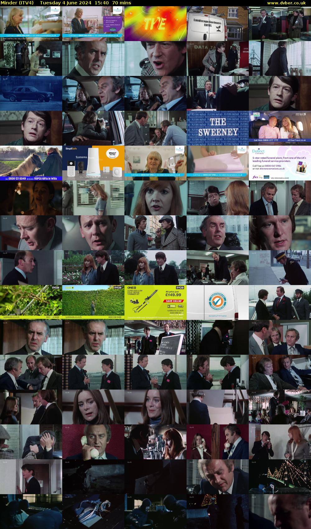 Minder (ITV4) Tuesday 4 June 2024 15:40 - 16:50