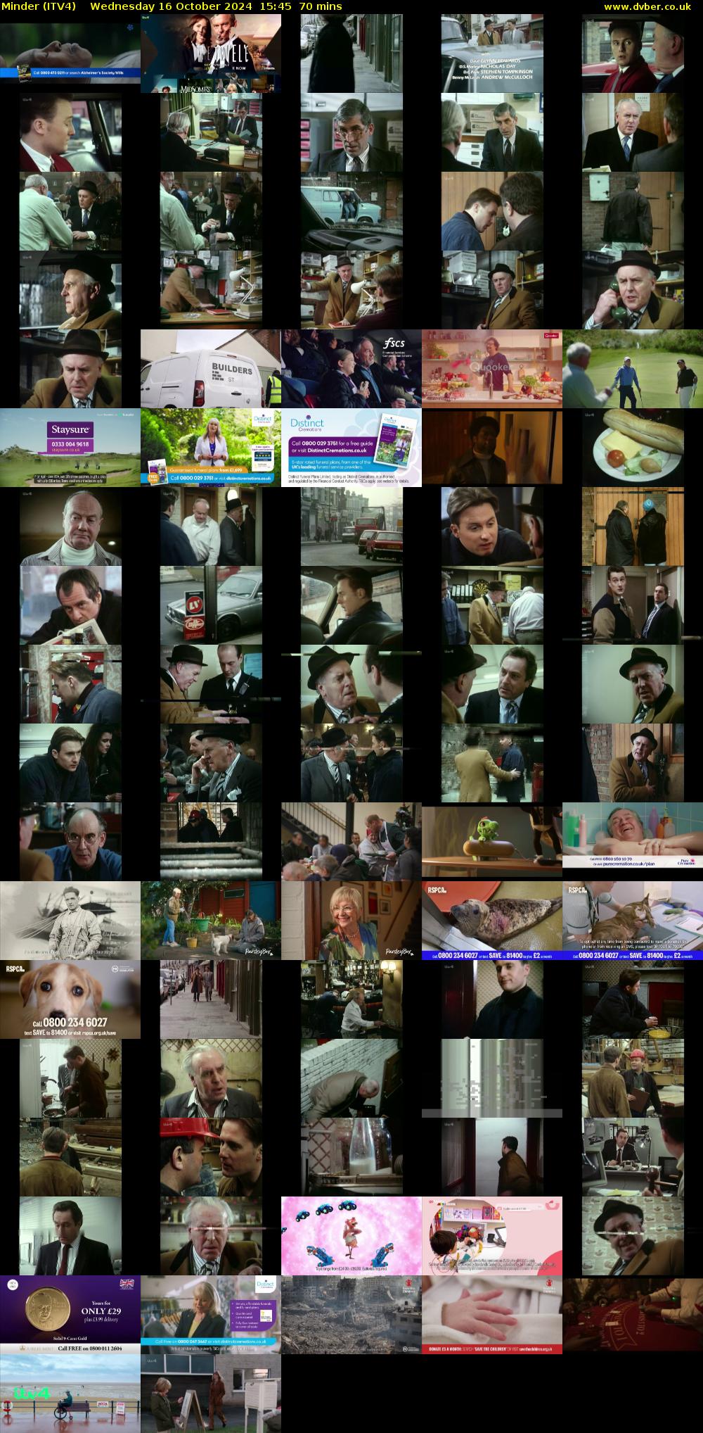 Minder (ITV4) Wednesday 16 October 2024 15:45 - 16:55