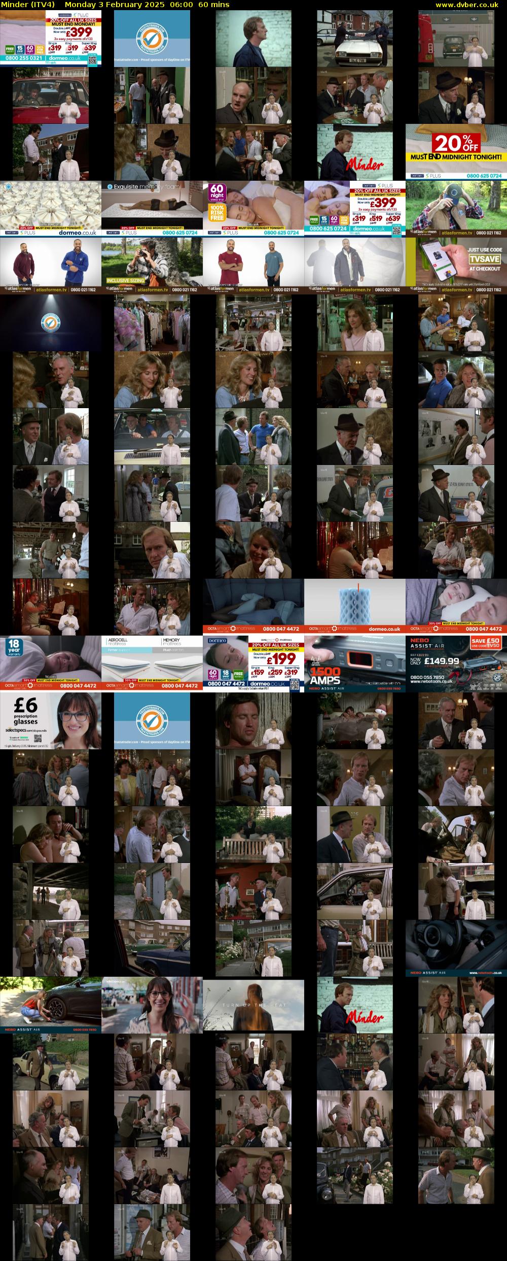Minder (ITV4) Monday 3 February 2025 06:00 - 07:00