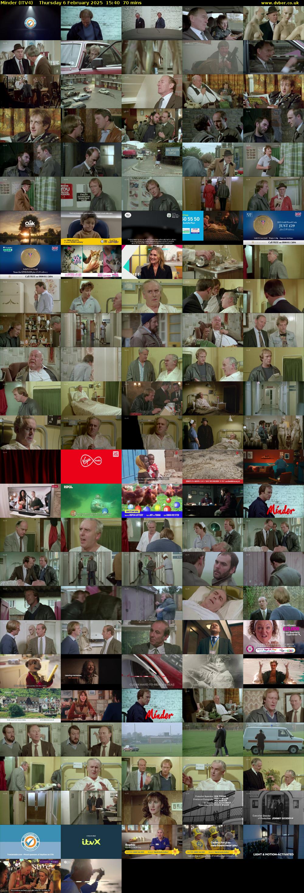 Minder (ITV4) Thursday 6 February 2025 15:40 - 16:50