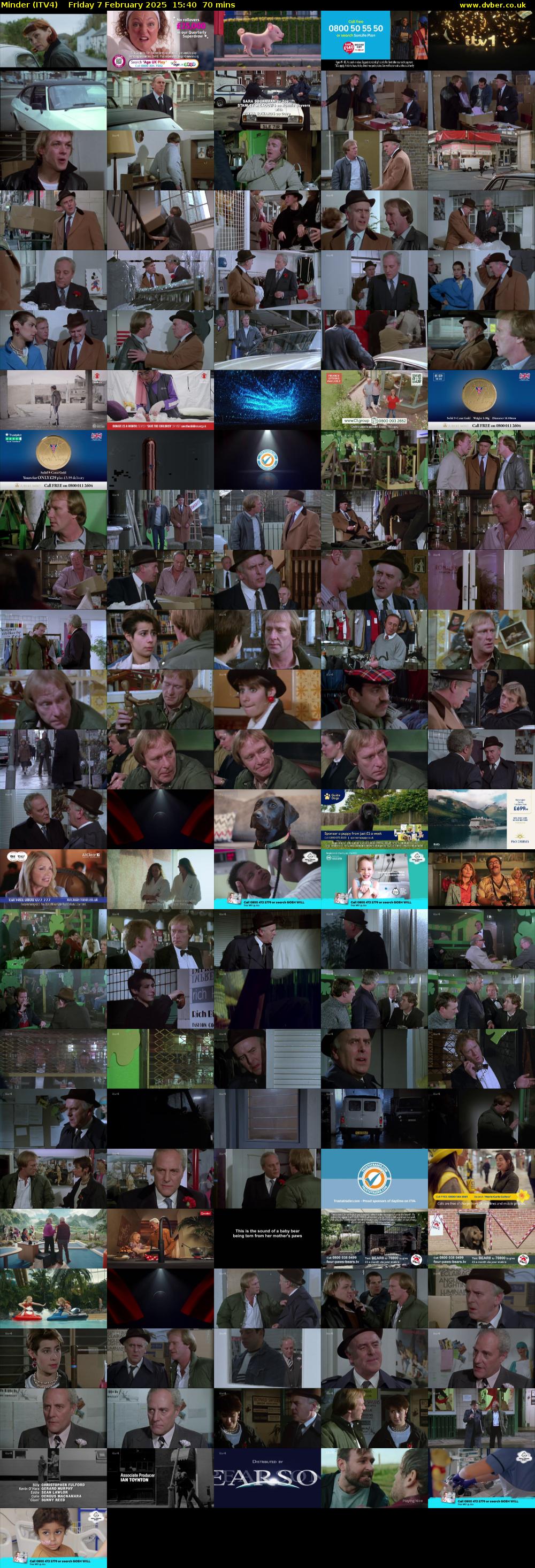 Minder (ITV4) Friday 7 February 2025 15:40 - 16:50