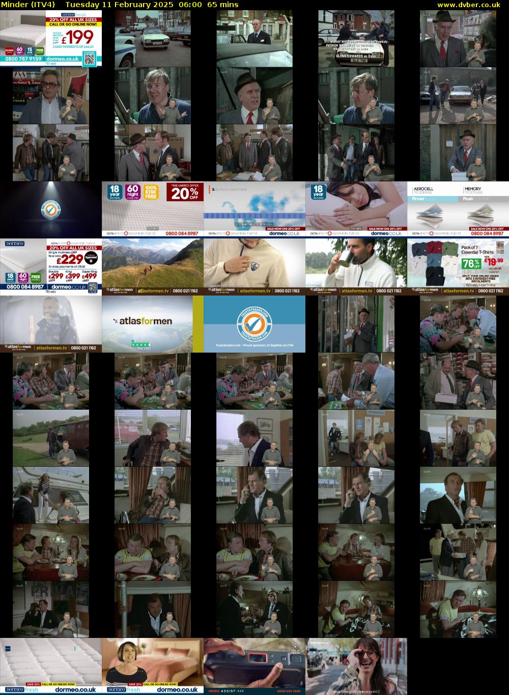 Minder (ITV4) Tuesday 11 February 2025 06:00 - 07:05