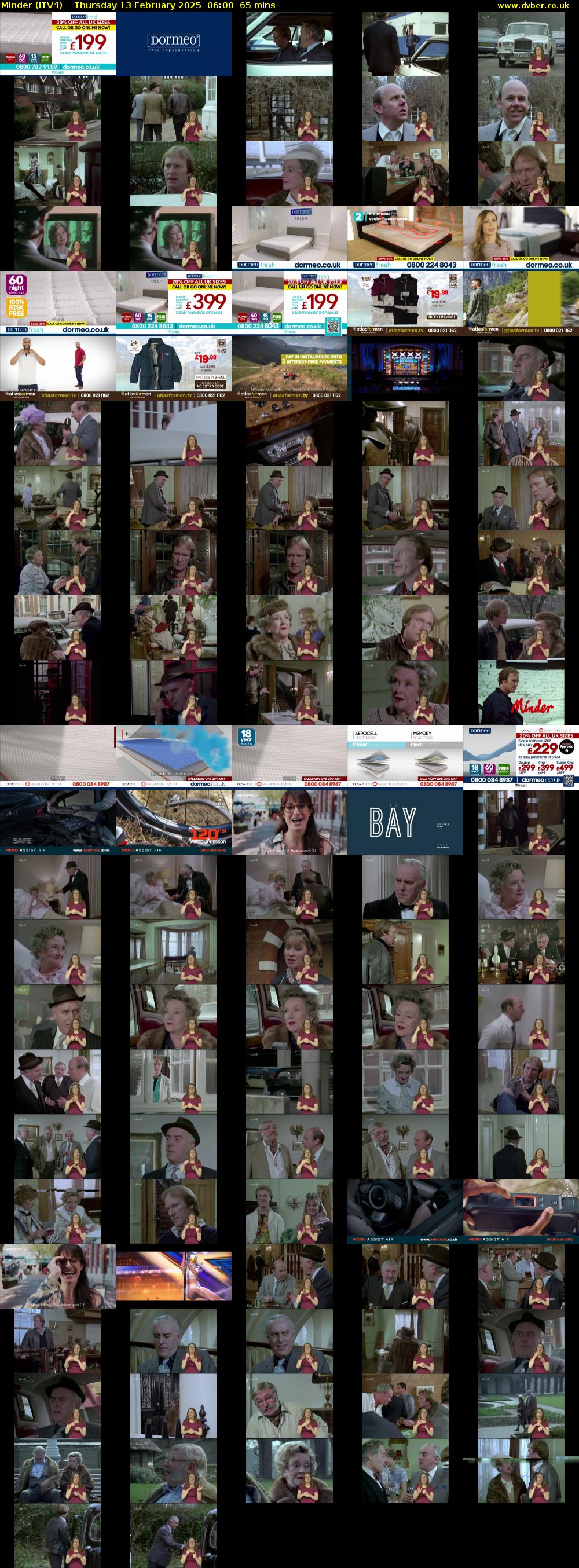 Minder (ITV4) Thursday 13 February 2025 06:00 - 07:05