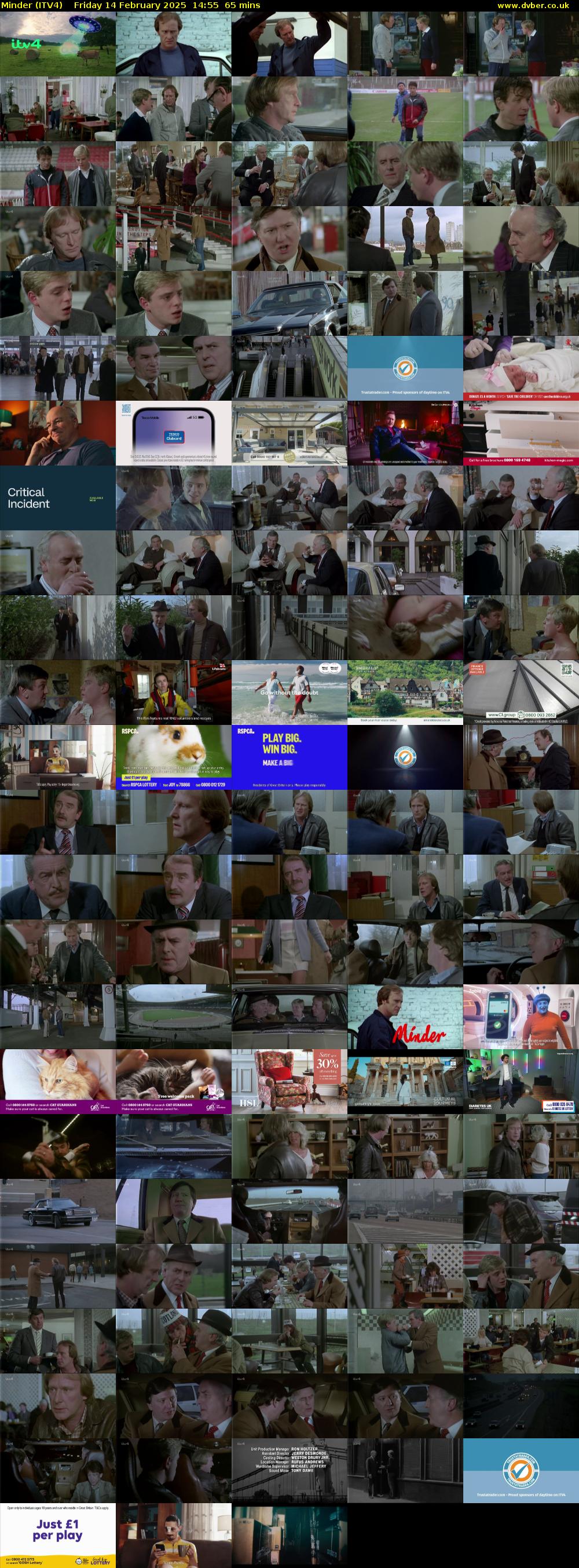 Minder (ITV4) Friday 14 February 2025 14:55 - 16:00