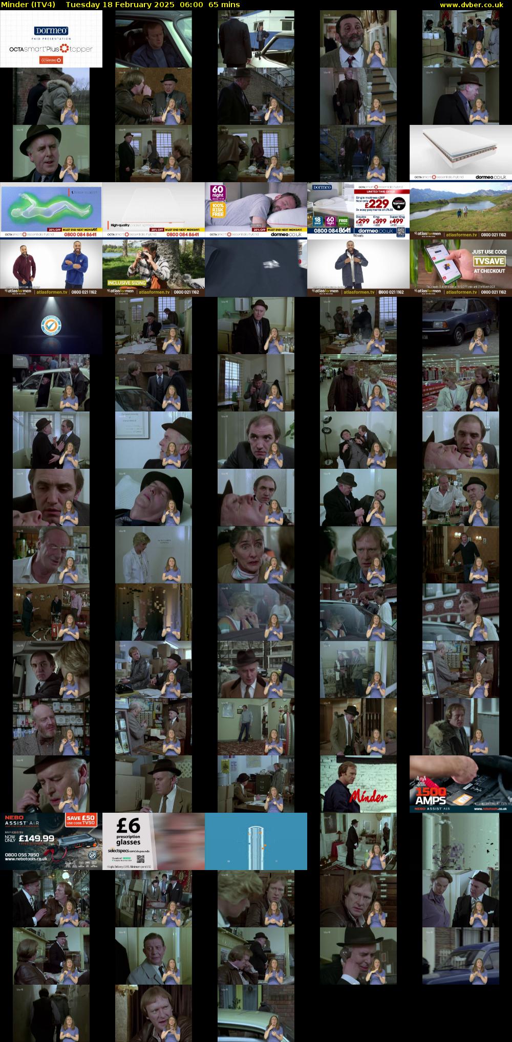 Minder (ITV4) Tuesday 18 February 2025 06:00 - 07:05