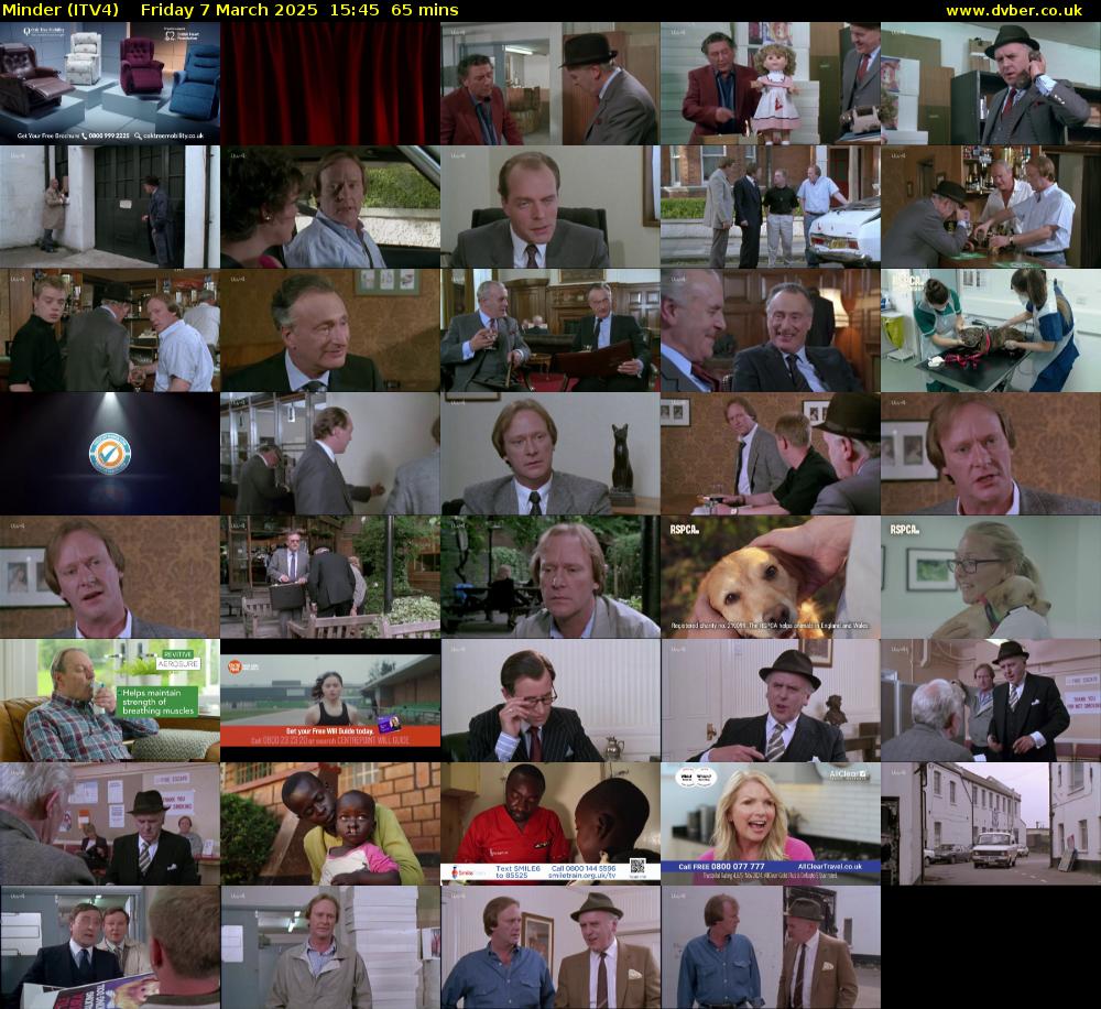 Minder (ITV4) Friday 7 March 2025 15:45 - 16:50