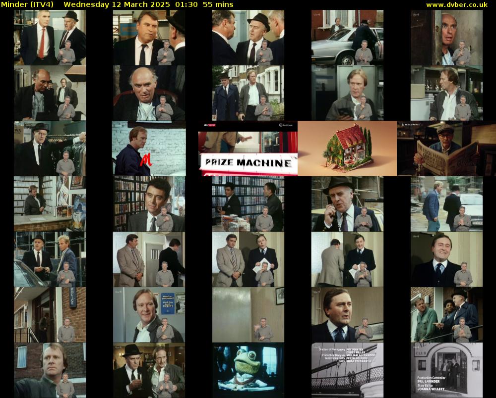 Minder (ITV4) Wednesday 12 March 2025 01:30 - 02:25