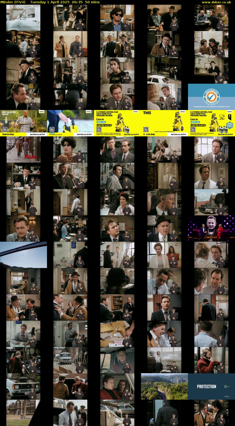 Minder (ITV4) Tuesday 1 April 2025 06:35 - 07:25