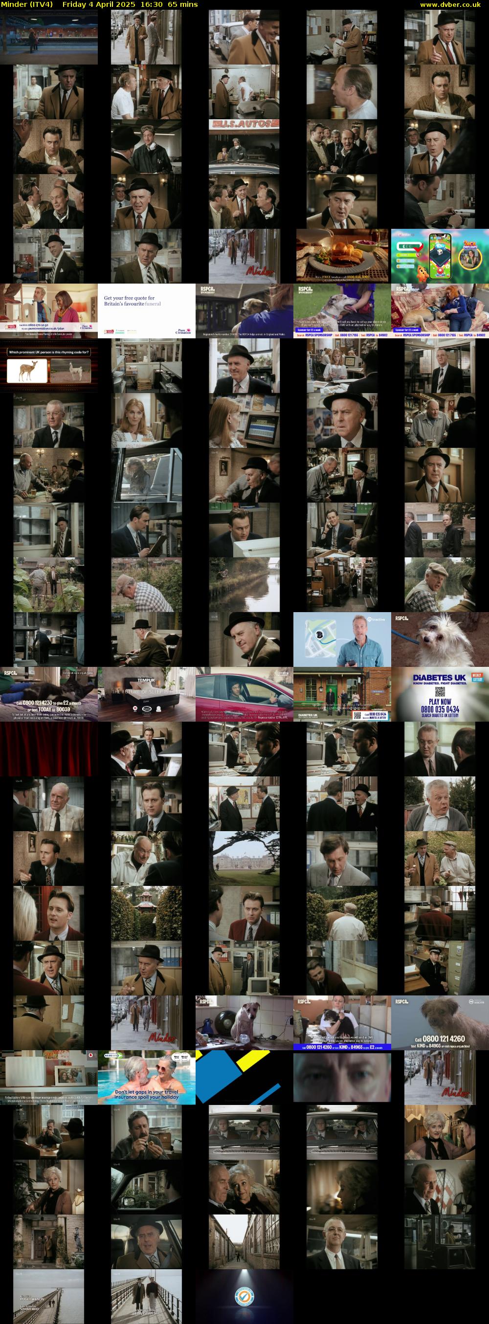 Minder (ITV4) Friday 4 April 2025 16:30 - 17:35