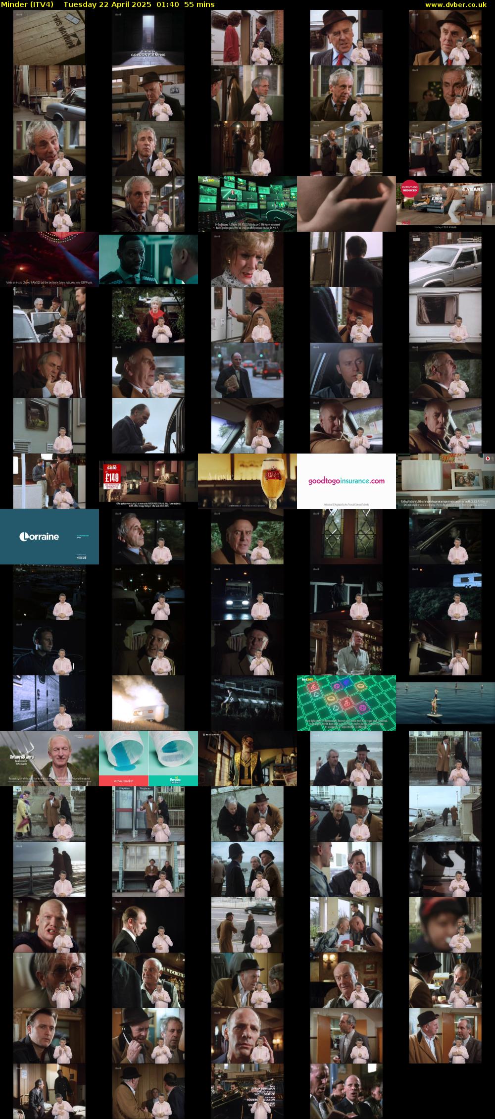 Minder (ITV4) Tuesday 22 April 2025 01:40 - 02:35