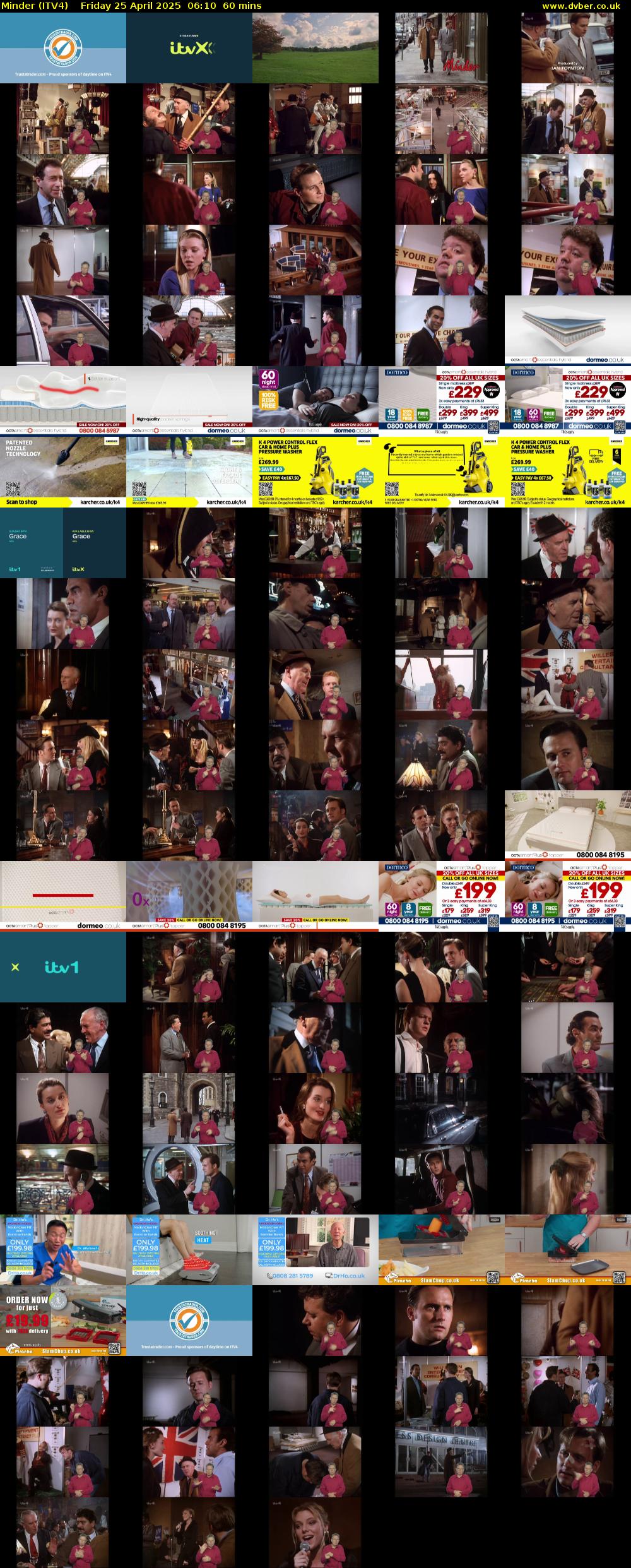 Minder (ITV4) Friday 25 April 2025 06:10 - 07:10