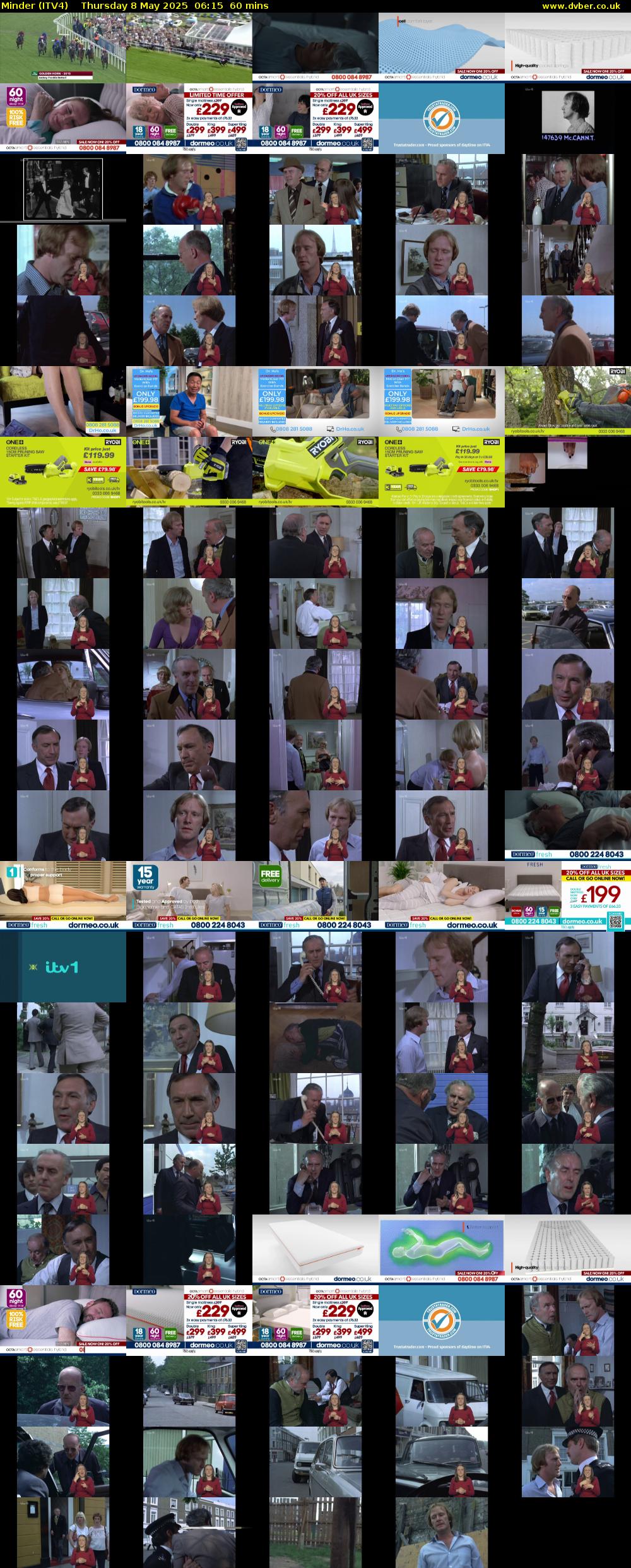 Minder (ITV4) Thursday 8 May 2025 06:15 - 07:15