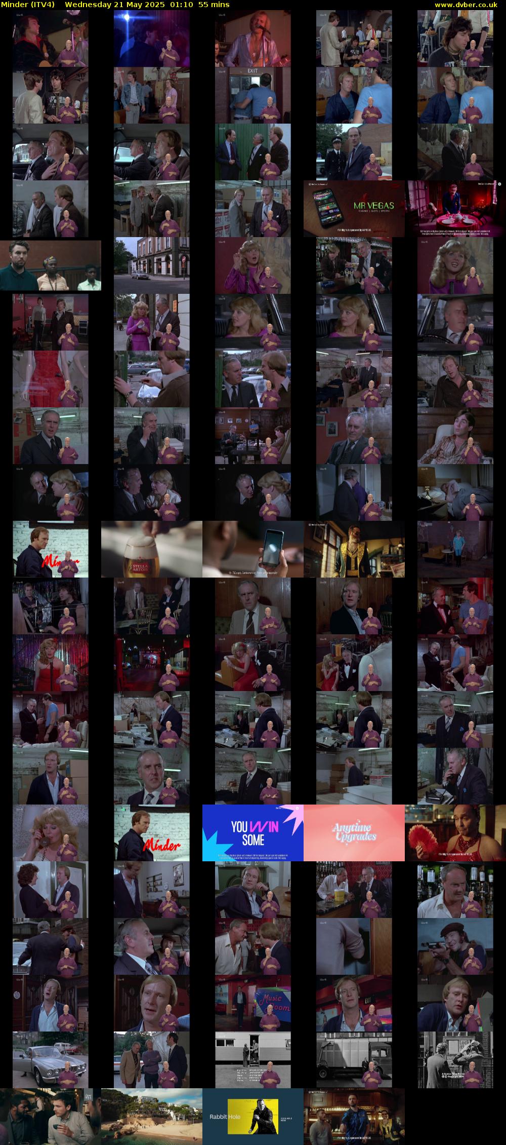 Minder (ITV4) Wednesday 21 May 2025 01:10 - 02:05