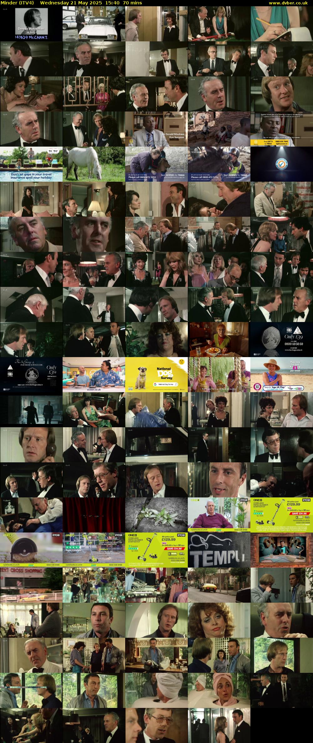 Minder (ITV4) Wednesday 21 May 2025 15:40 - 16:50