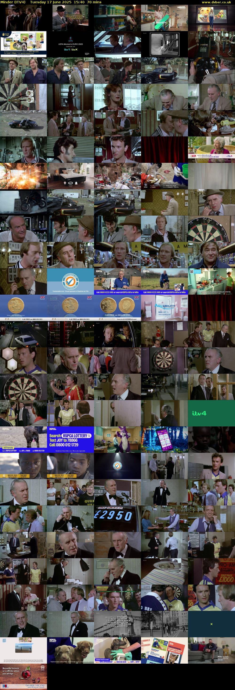 Minder (ITV4) Tuesday 17 June 2025 15:40 - 16:50
