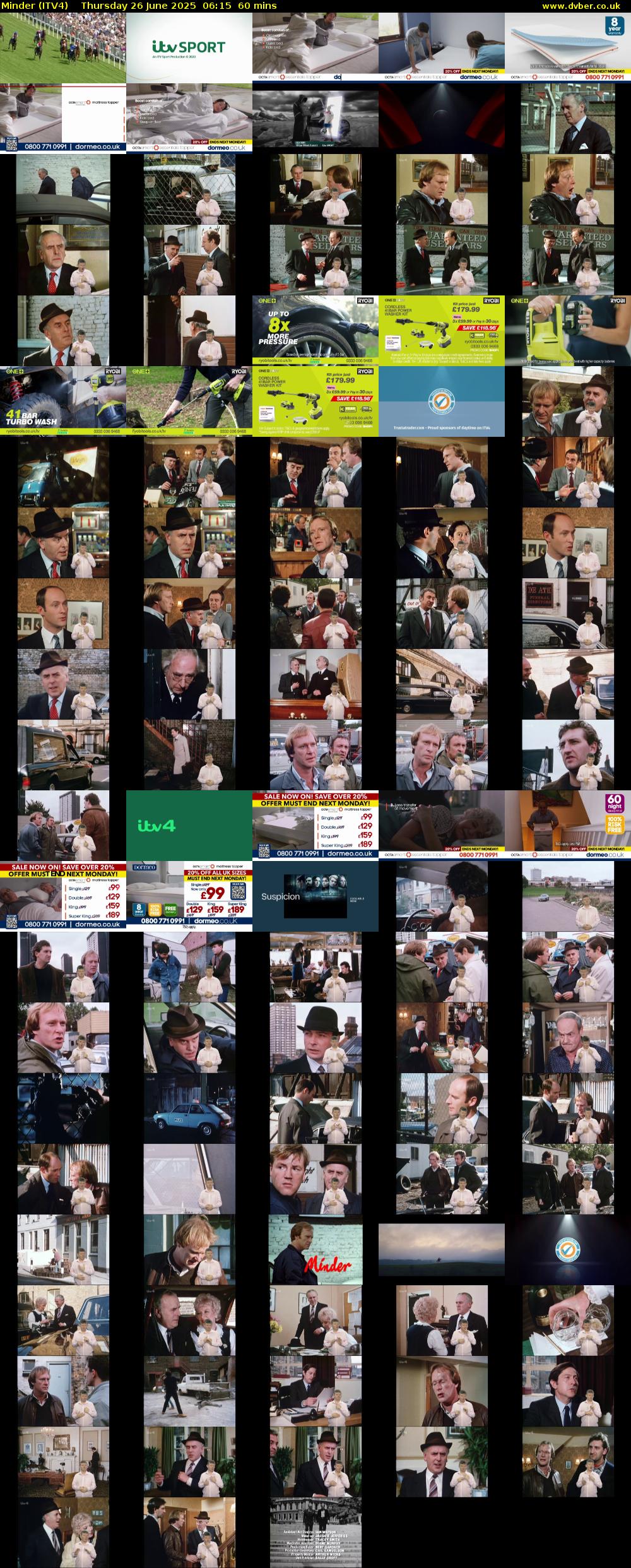 Minder (ITV4) Thursday 26 June 2025 06:15 - 07:15