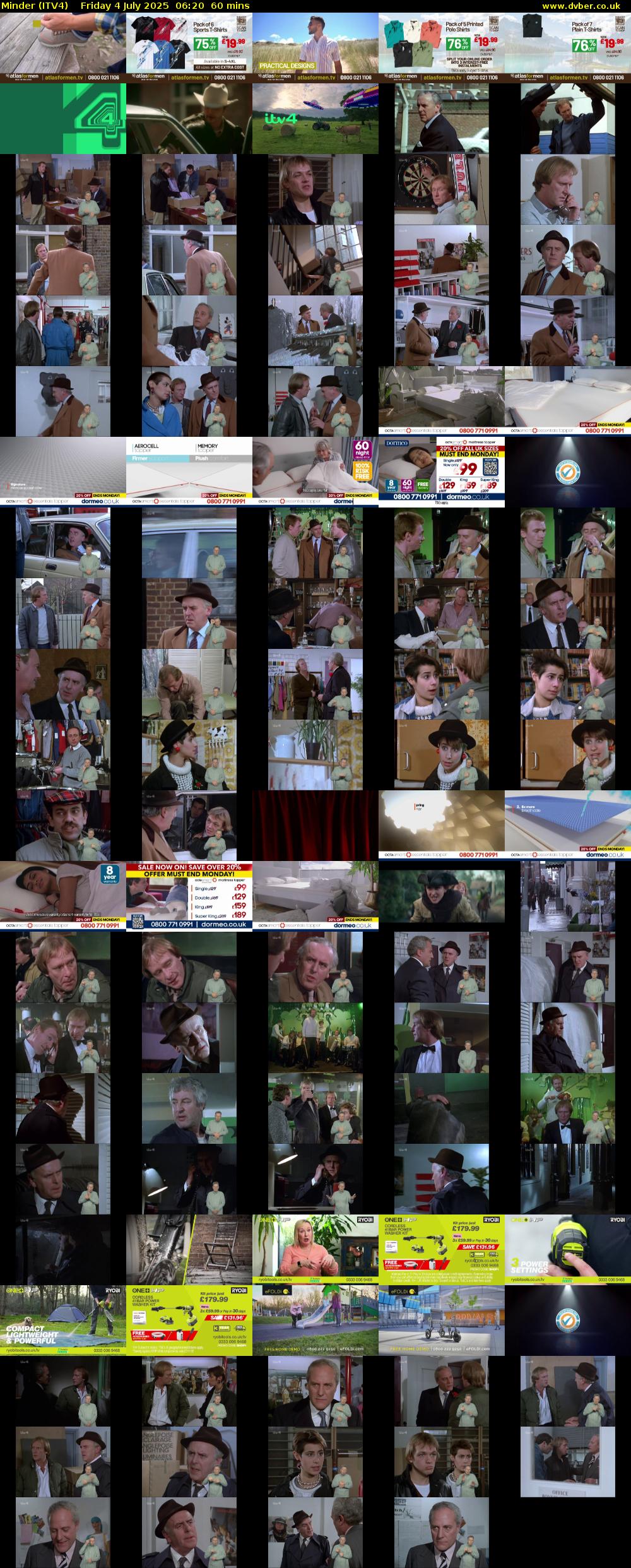 Minder (ITV4) Friday 4 July 2025 06:20 - 07:20
