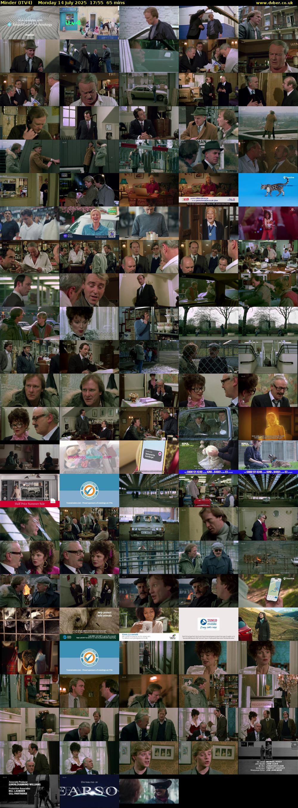 Minder (ITV4) Monday 14 July 2025 17:55 - 19:00