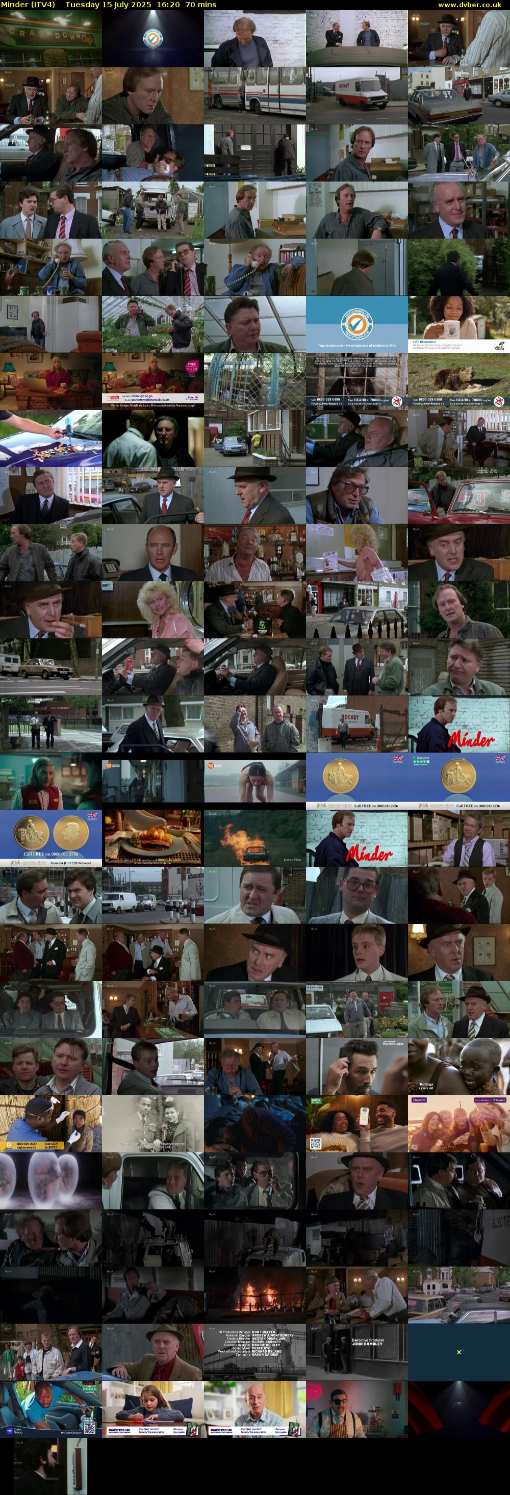 Minder (ITV4) Tuesday 15 July 2025 16:20 - 17:30