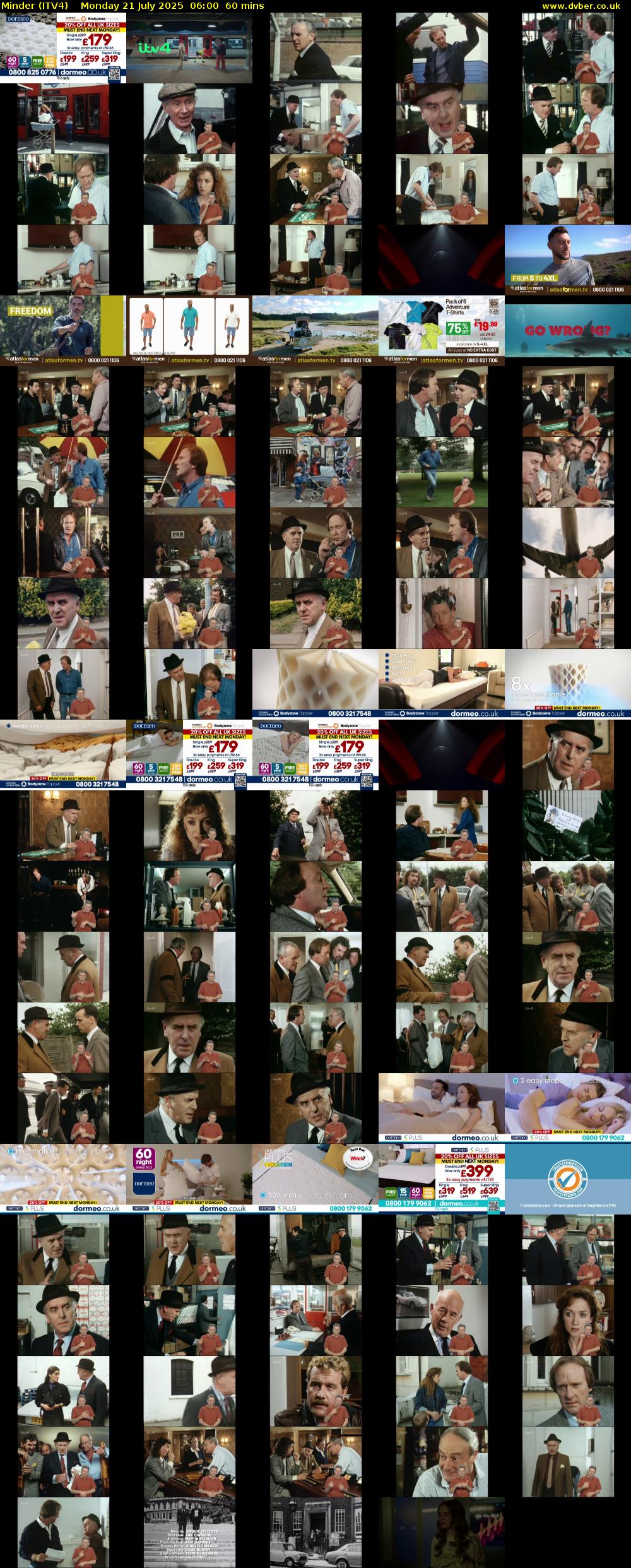 Minder (ITV4) Monday 21 July 2025 06:00 - 07:00