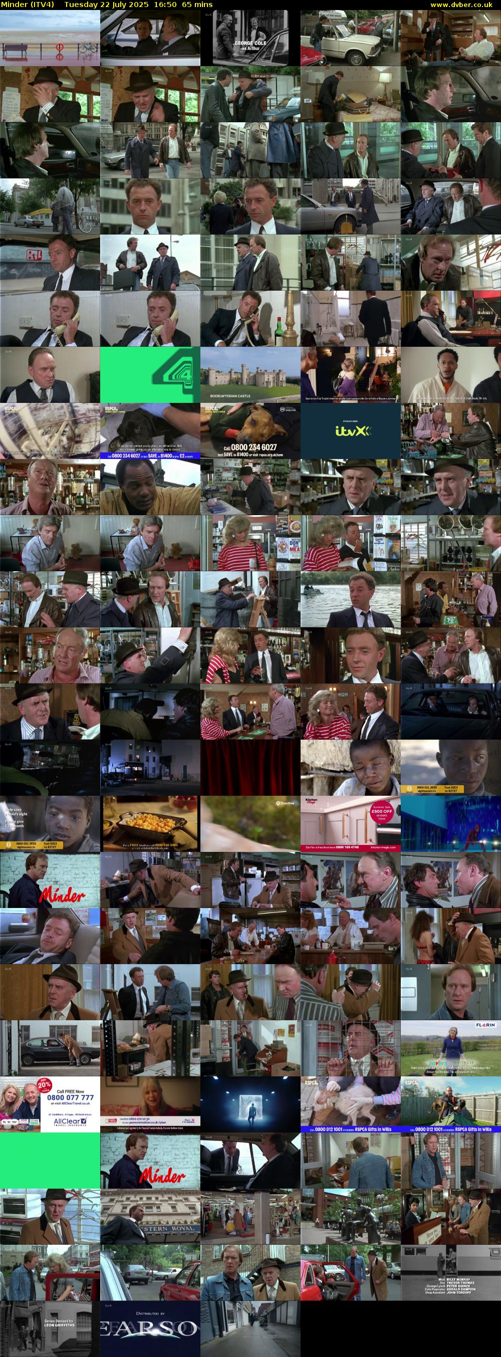 Minder (ITV4) Tuesday 22 July 2025 16:50 - 17:55