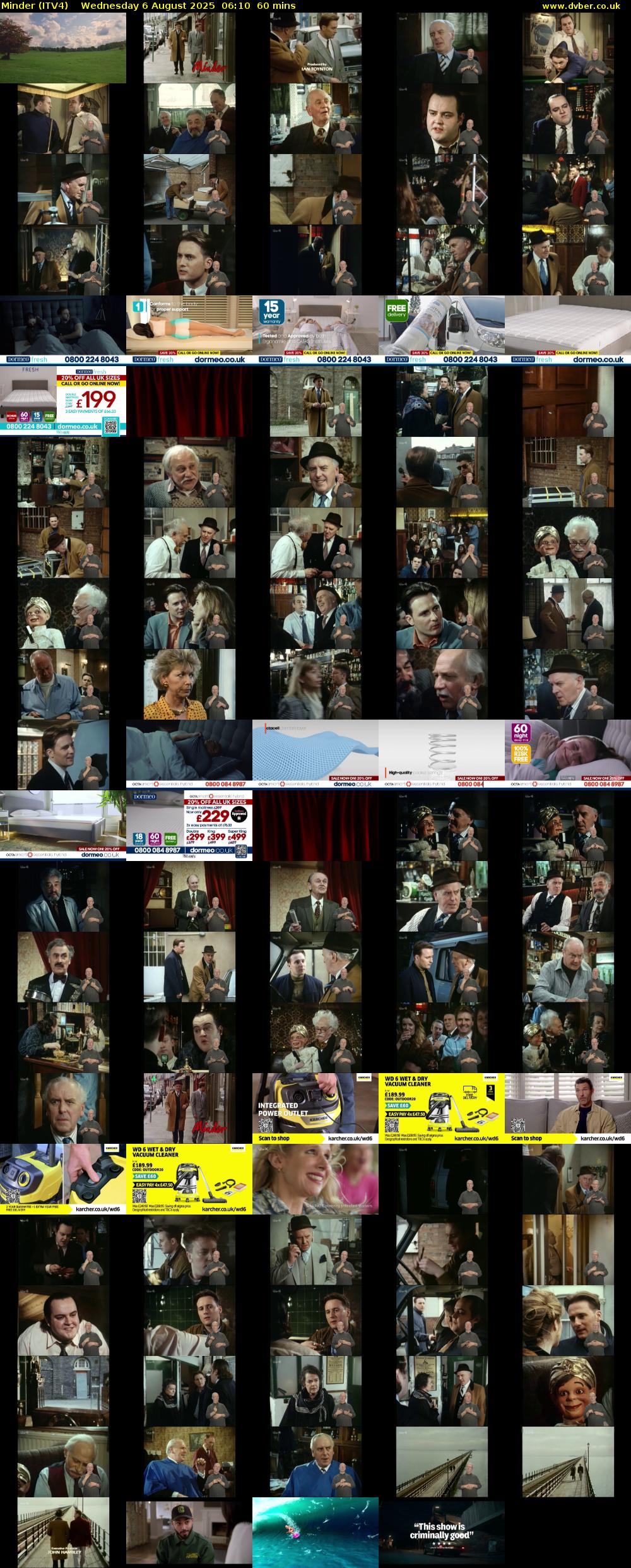 Minder (ITV4) Wednesday 6 August 2025 06:10 - 07:10