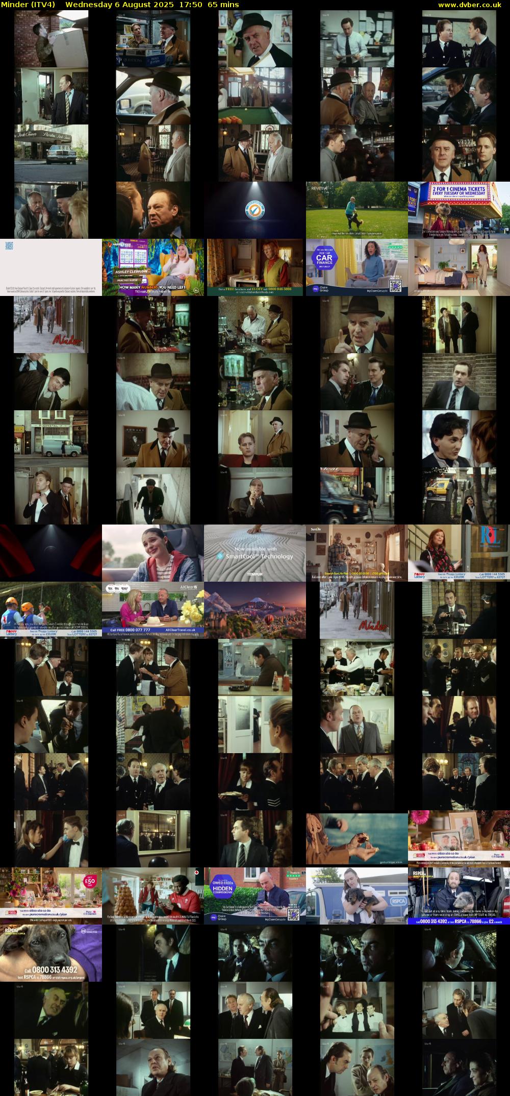 Minder (ITV4) Wednesday 6 August 2025 17:50 - 18:55