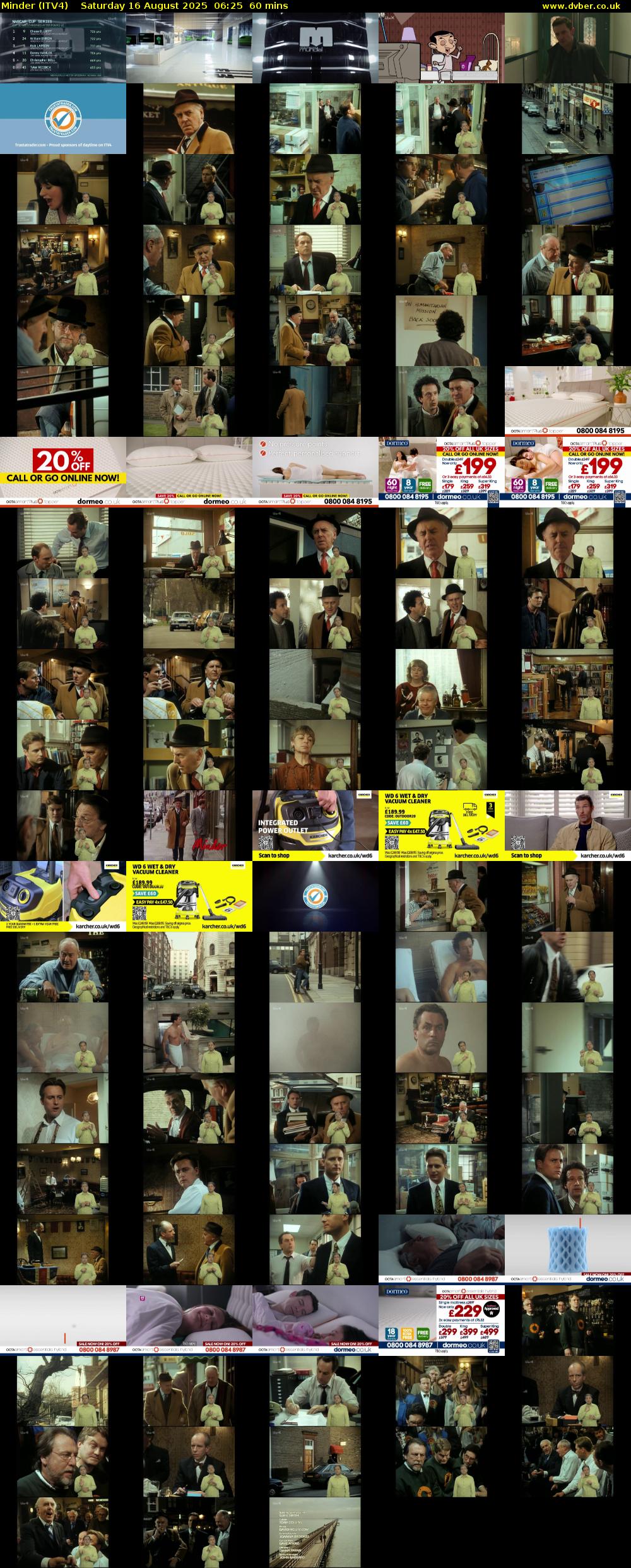Minder (ITV4) Saturday 16 August 2025 06:25 - 07:25