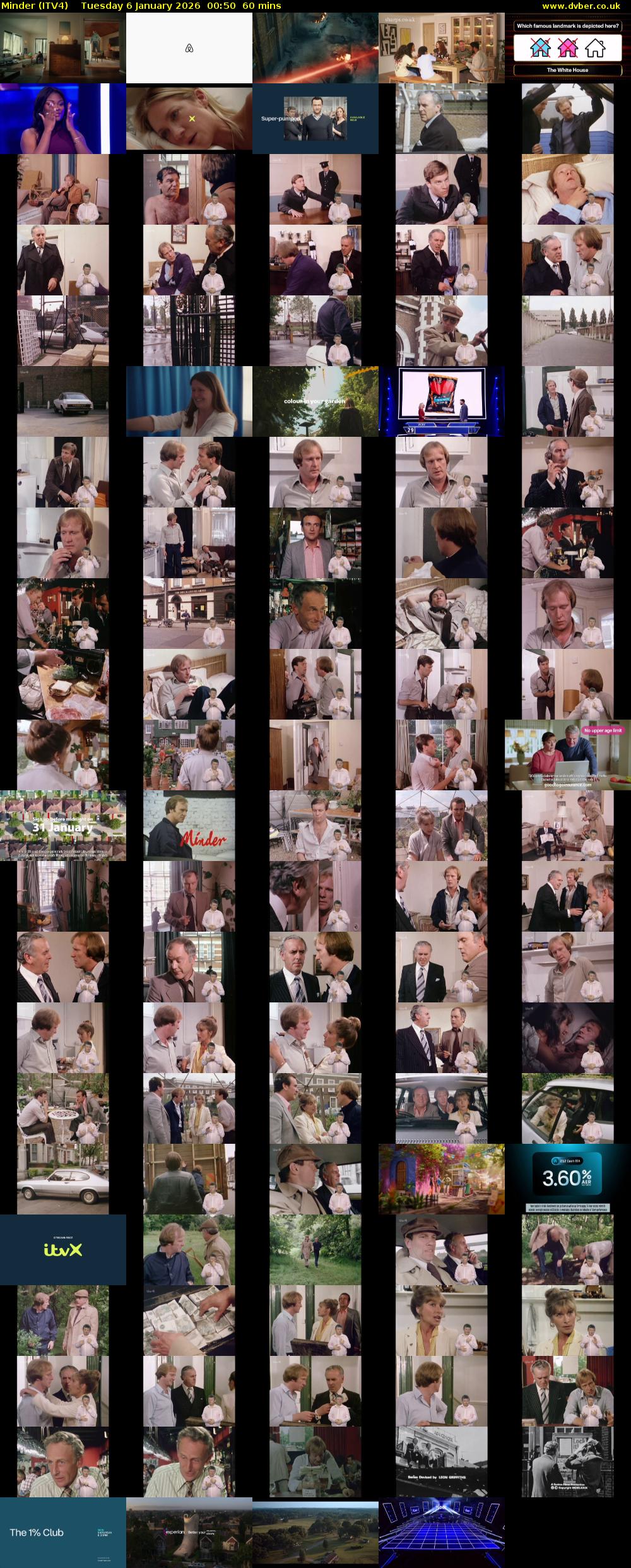 Minder (ITV4) Tuesday 6 January 2026 00:50 - 01:50