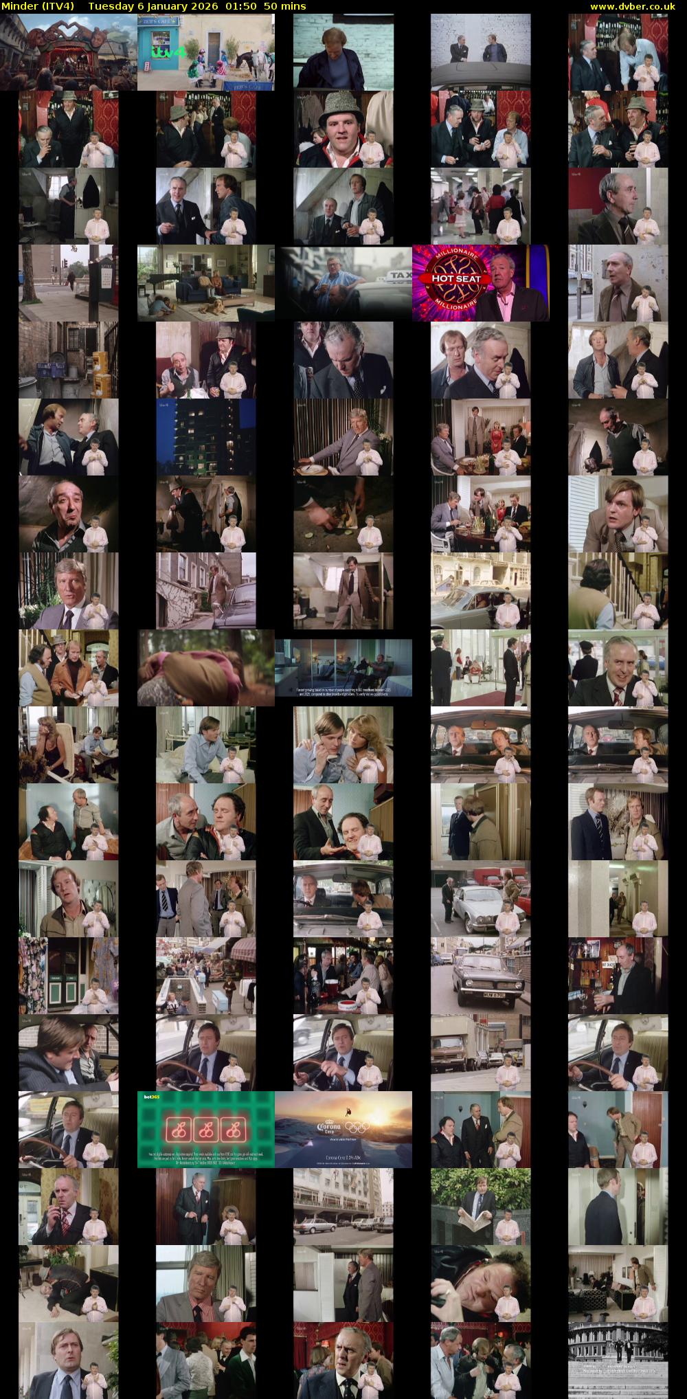 Minder (ITV4) Tuesday 6 January 2026 01:50 - 02:40