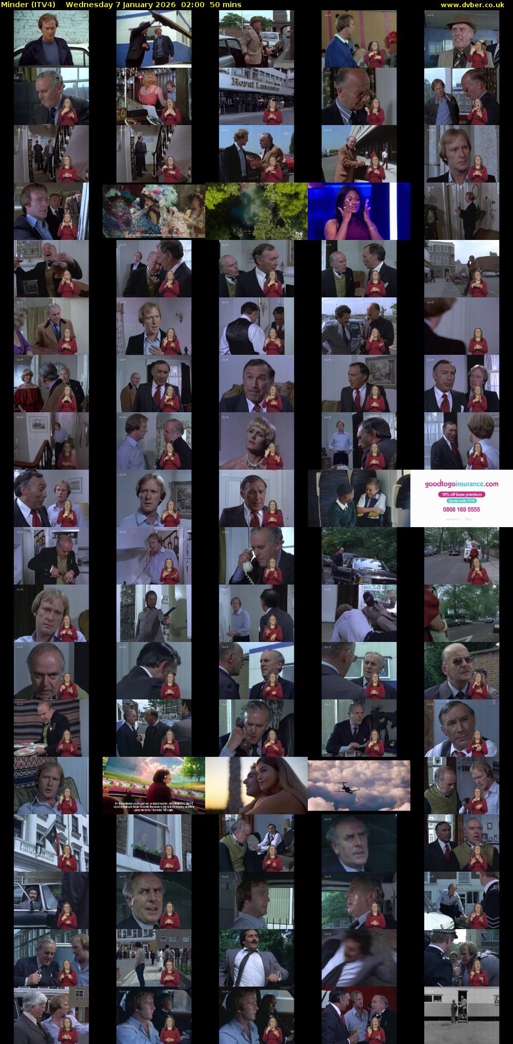 Minder (ITV4) Wednesday 7 January 2026 02:00 - 02:50