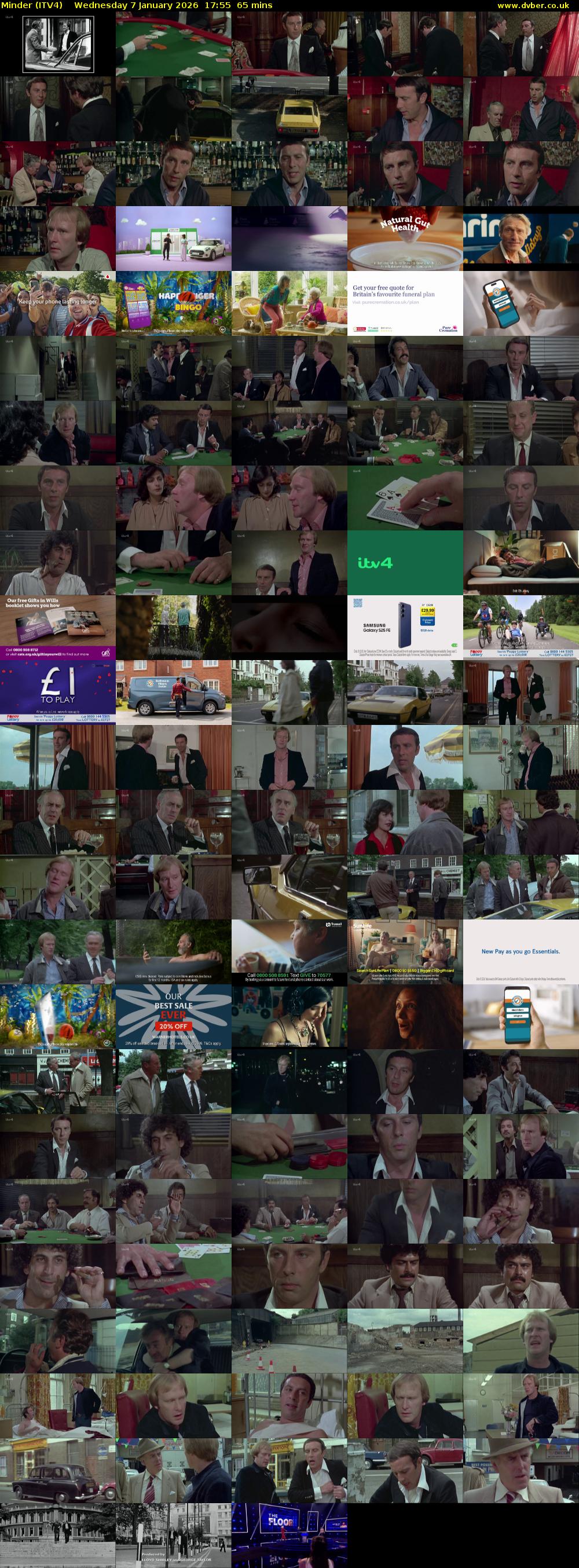 Minder (ITV4) Wednesday 7 January 2026 17:55 - 19:00