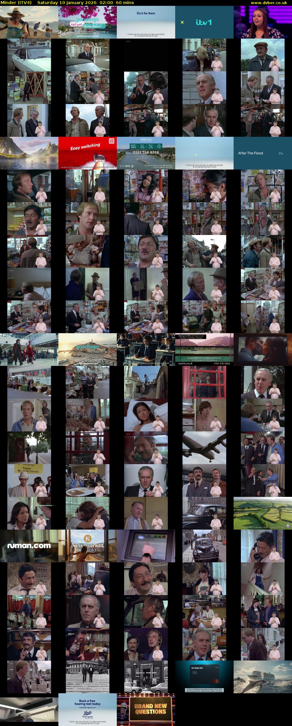 Minder (ITV4) Saturday 10 January 2026 02:00 - 03:00